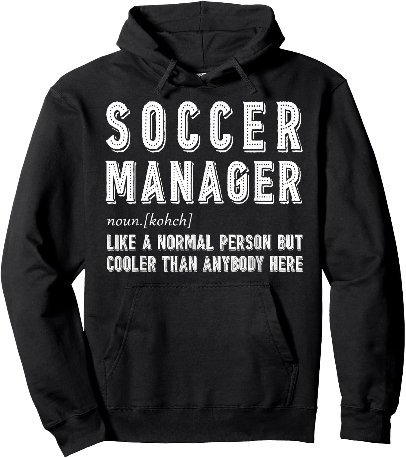 Soccer Manager Gift Hoodie - Hoodie | Black