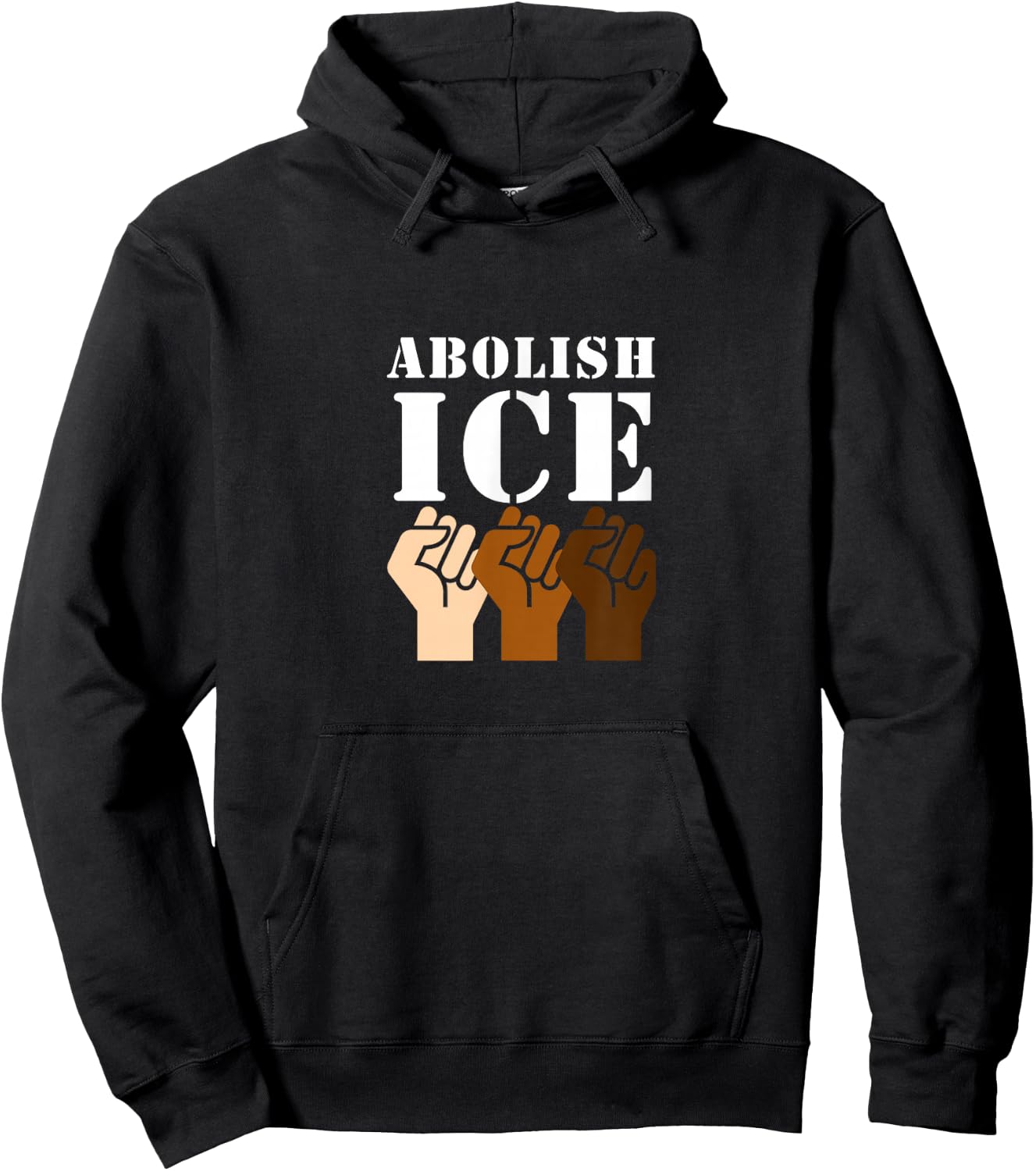 No Human Being Is Illegal Clothing Co Abolish ICE Protest & Resist Support Immigrants Hoodie - Hoodie | Black