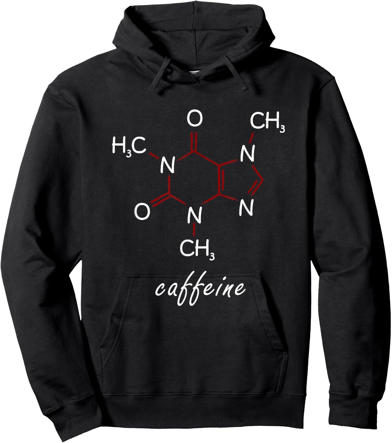 Caffeine Molecule T Shirt Coffee Lovers Gifts Women Hoodie - Hoodie | Black