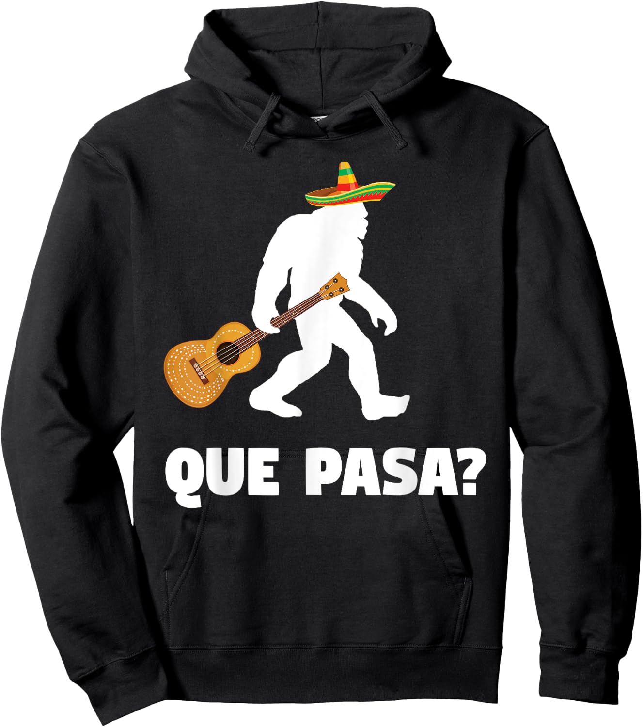 Bigfoot El Squatcho T Shirt Sasquatch Mexican Cinco de Mayo Hoodie - Hoodie | Black