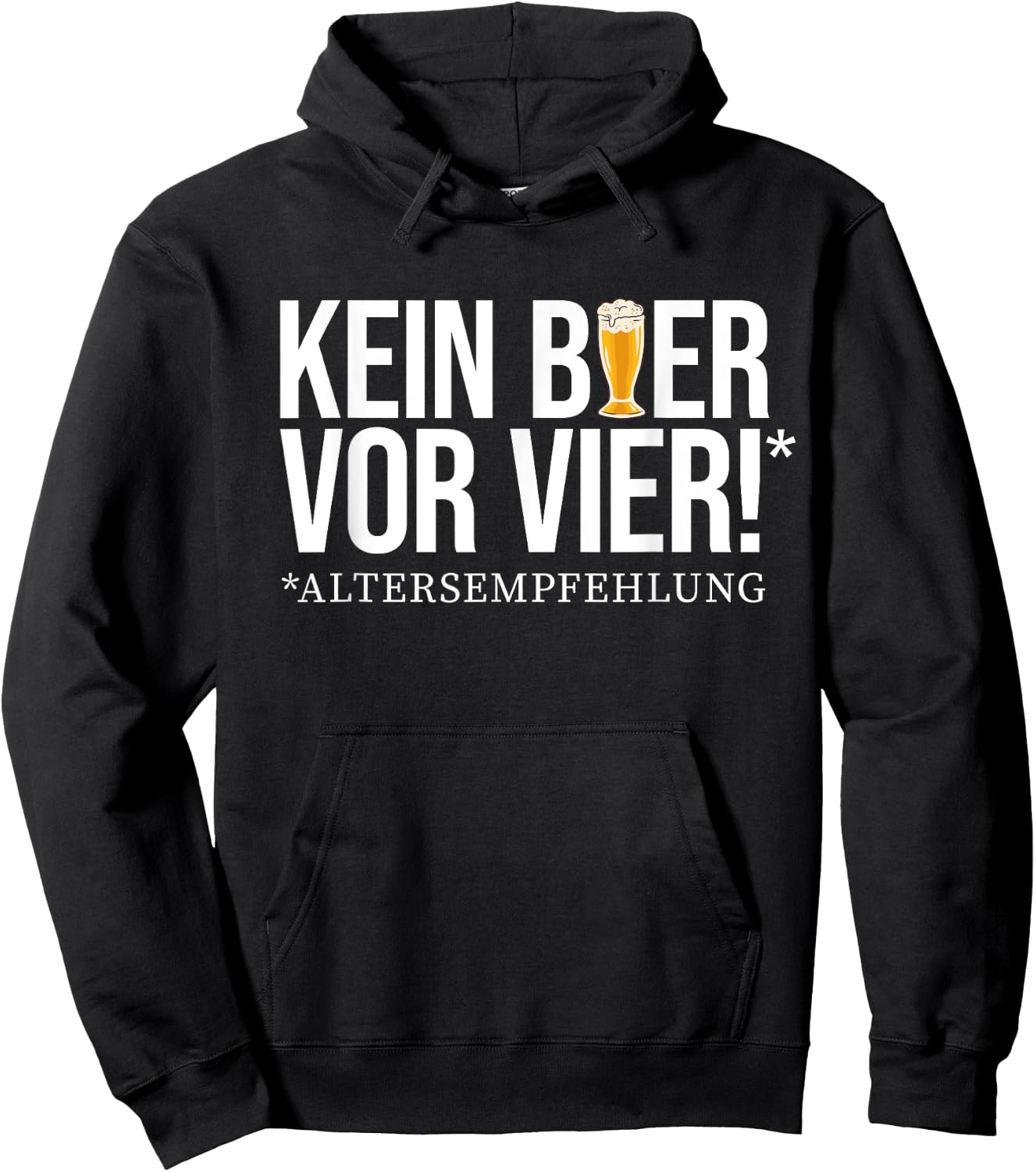 No beer before four! - Age recommendation. Delicious beer beer Hoodie - Hoodie | Black