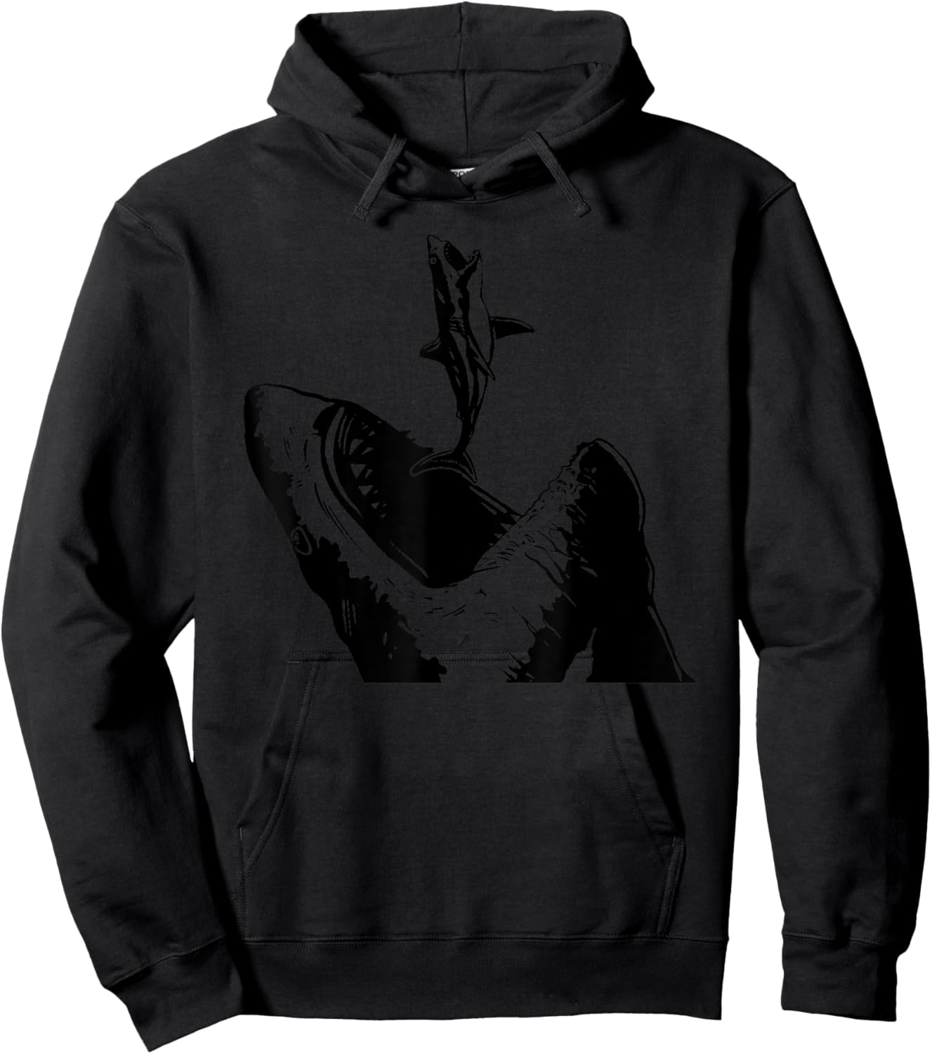 Megalodon Shark Hoodie - Hoodie | Black