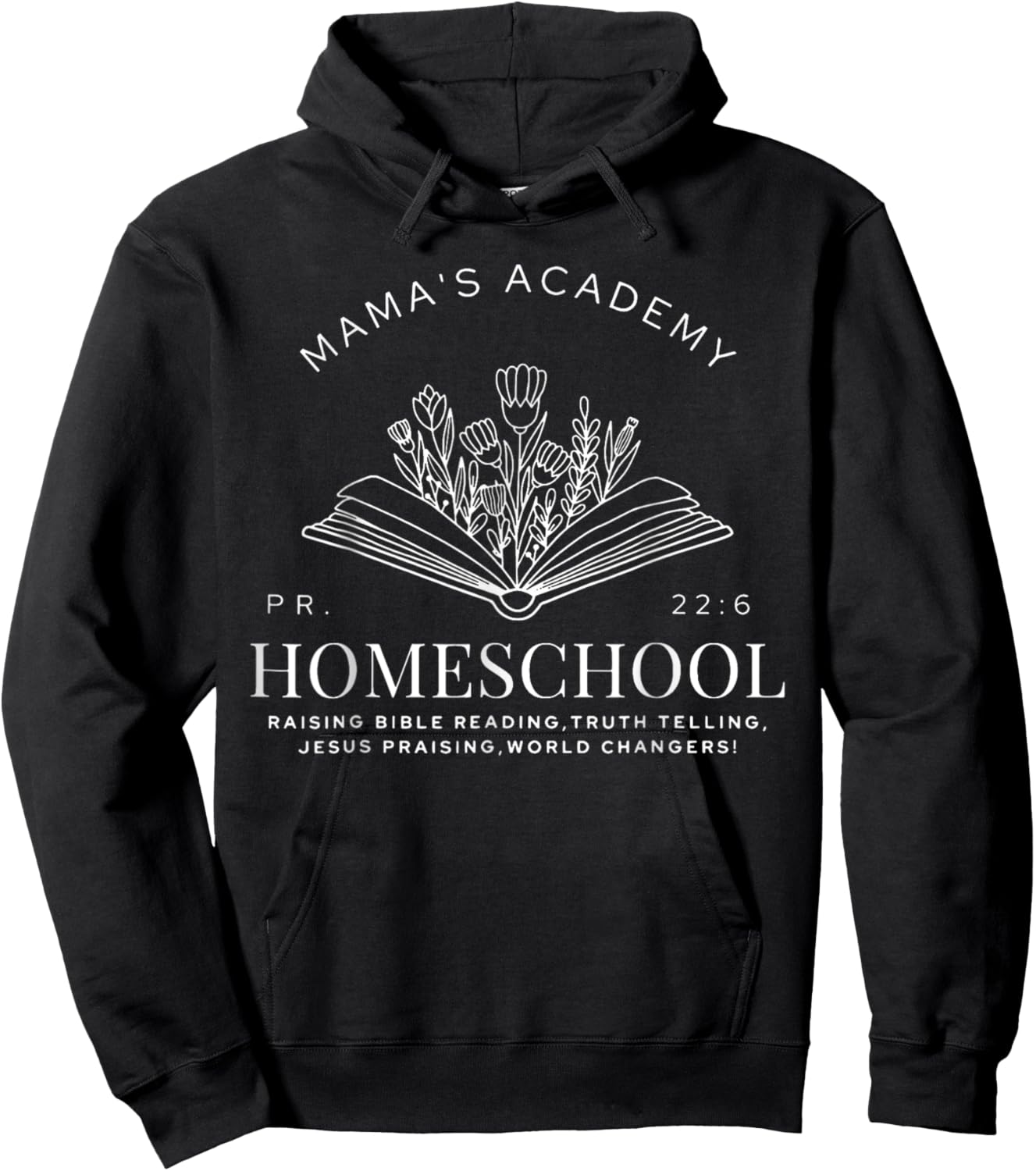 Mama's Academy Homeschool Vintage Homeschool Mama Hoodie - Hoodie | Black