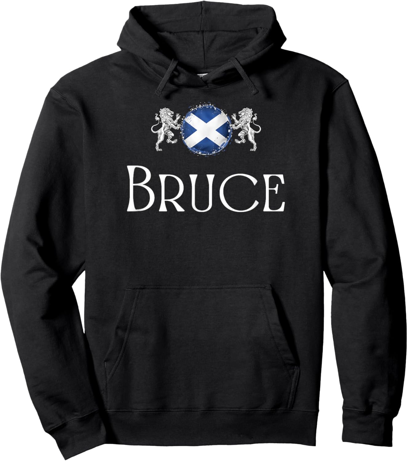 Bruce Clan Scottish Family Name Scotland Heraldry Hoodie - Hoodie | Black