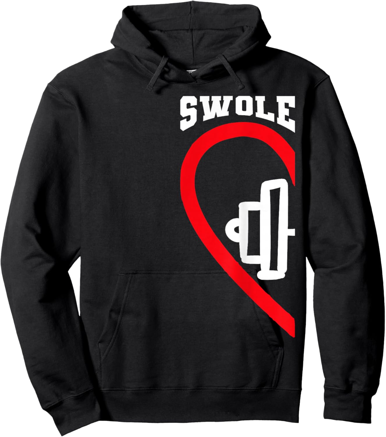 Swole Mates Cute Workout Matching Couples Valentine Day Gym Hoodie - Hoodie | Black