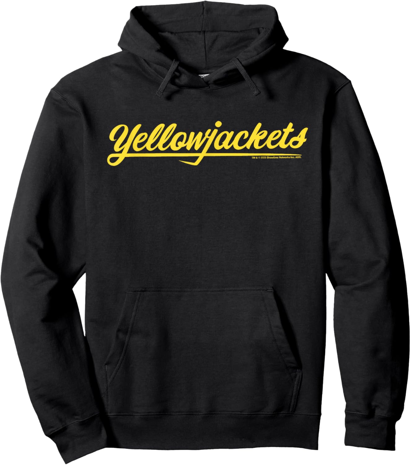 Yellow Yellowjackets Text Logo Hoodie - Hoodie | Black