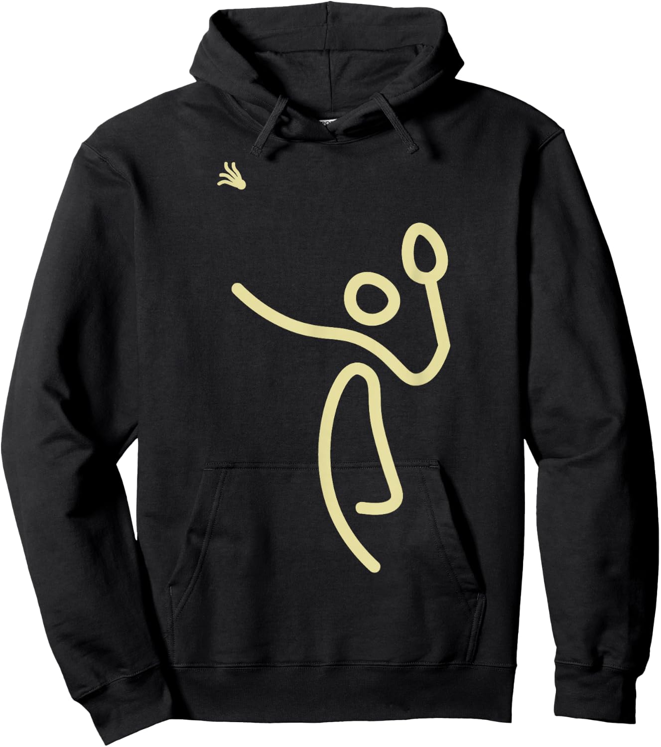 Badminton Stick Man – Shuttlecock Gift Hoodie - Hoodie | Black