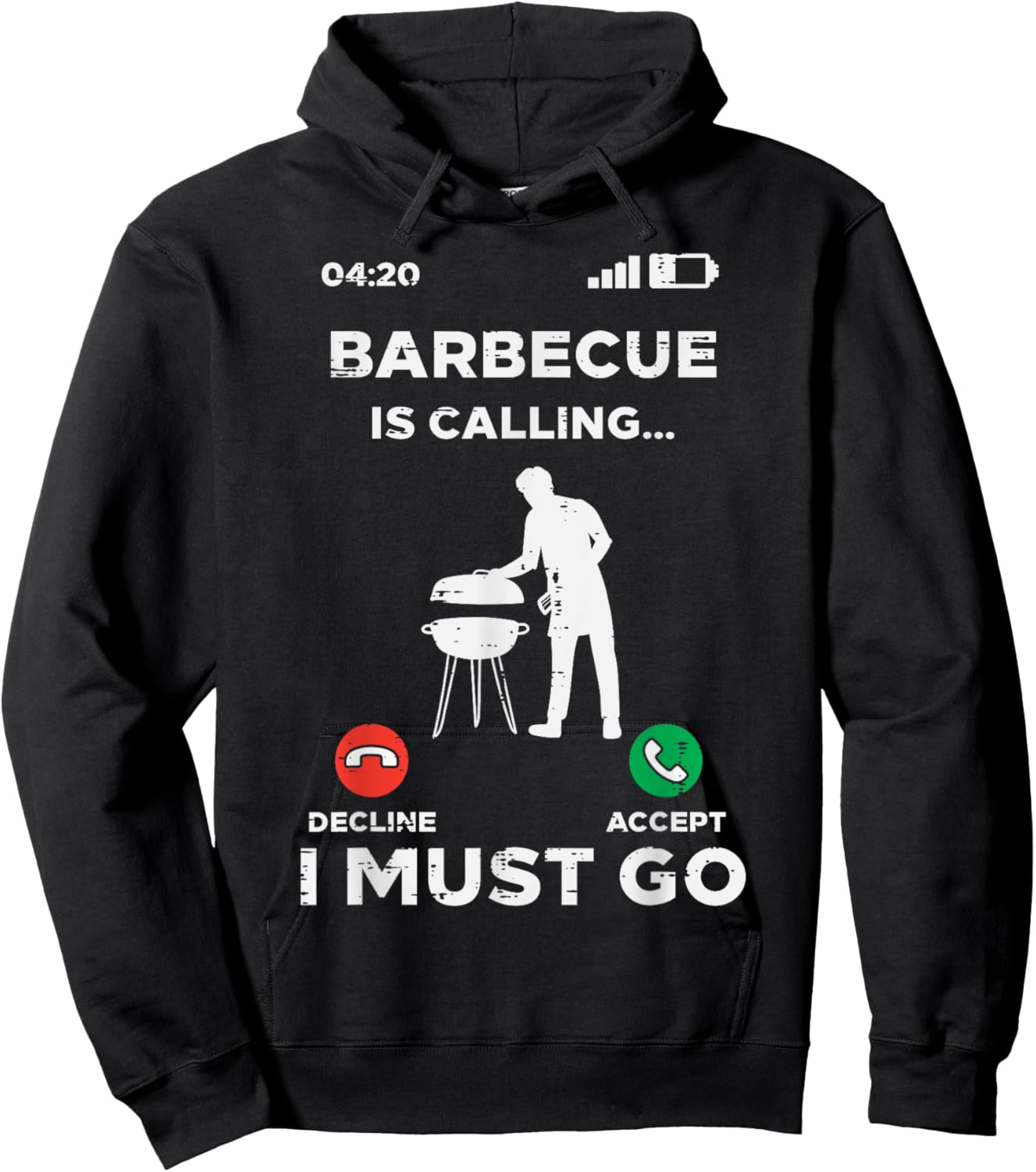 Barbecue Is Calling I Must Go Funny Bbq Grill Men Women Kids Hoodie - Hoodie | Black