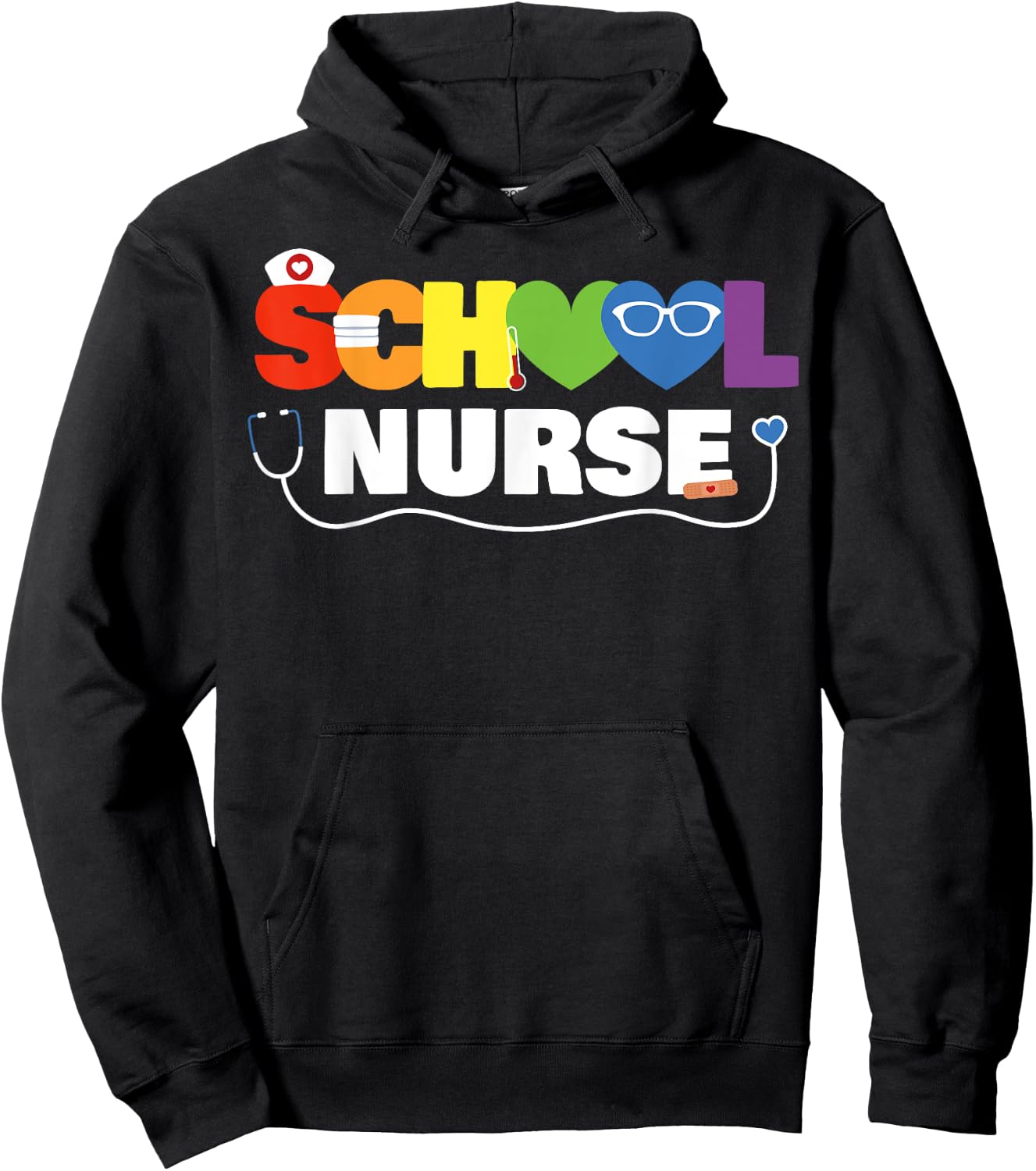 School Nurse Gift Registered Nurse Back To School Nursing Hoodie - Hoodie | Black