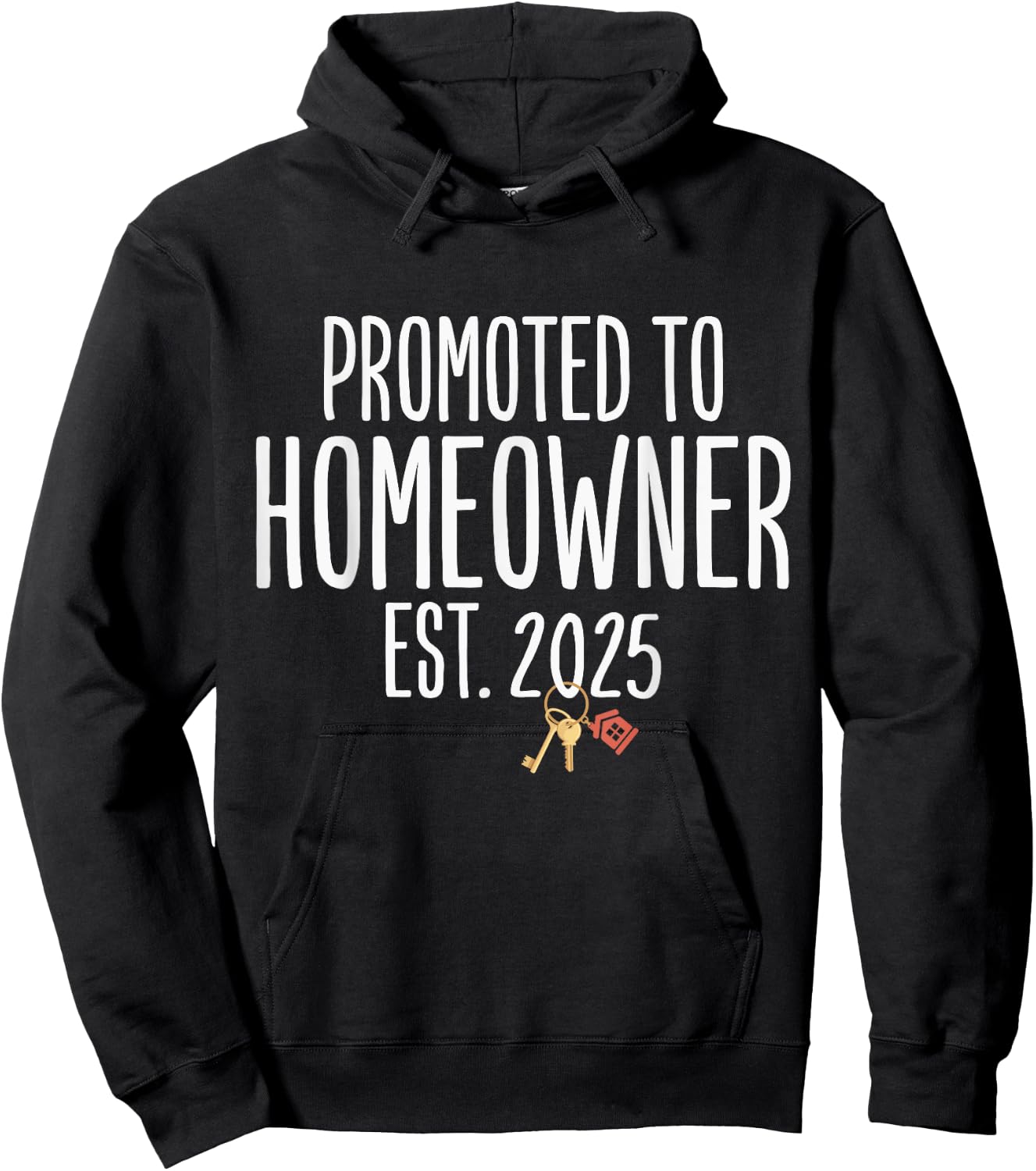 New Homeowner 2025 Housewarming First Time Home buyer Hoodie - Hoodie | Black