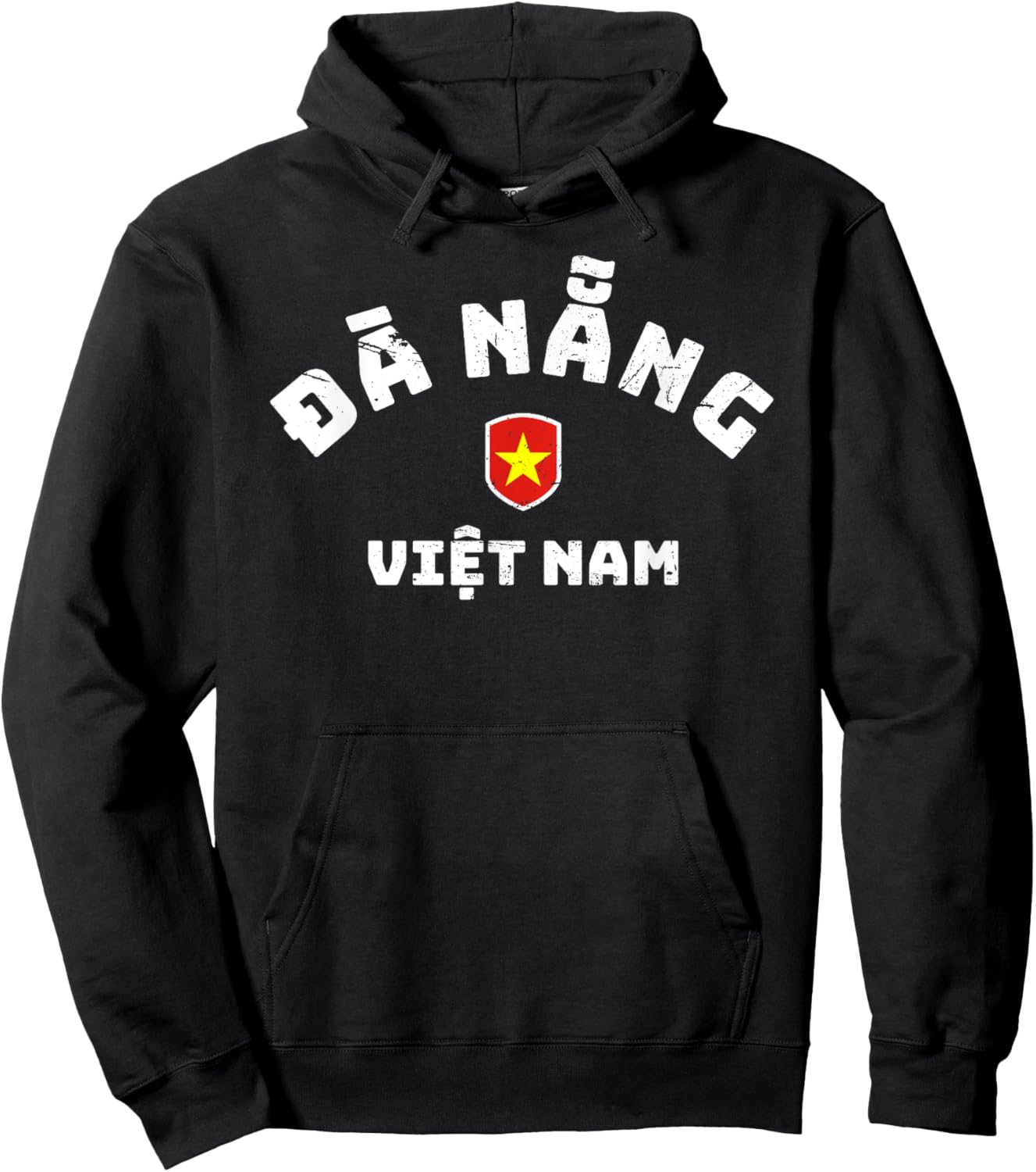 Da Nang Vietnam - Vietnamese Flag Da Nang Hoodie - Hoodie | Black