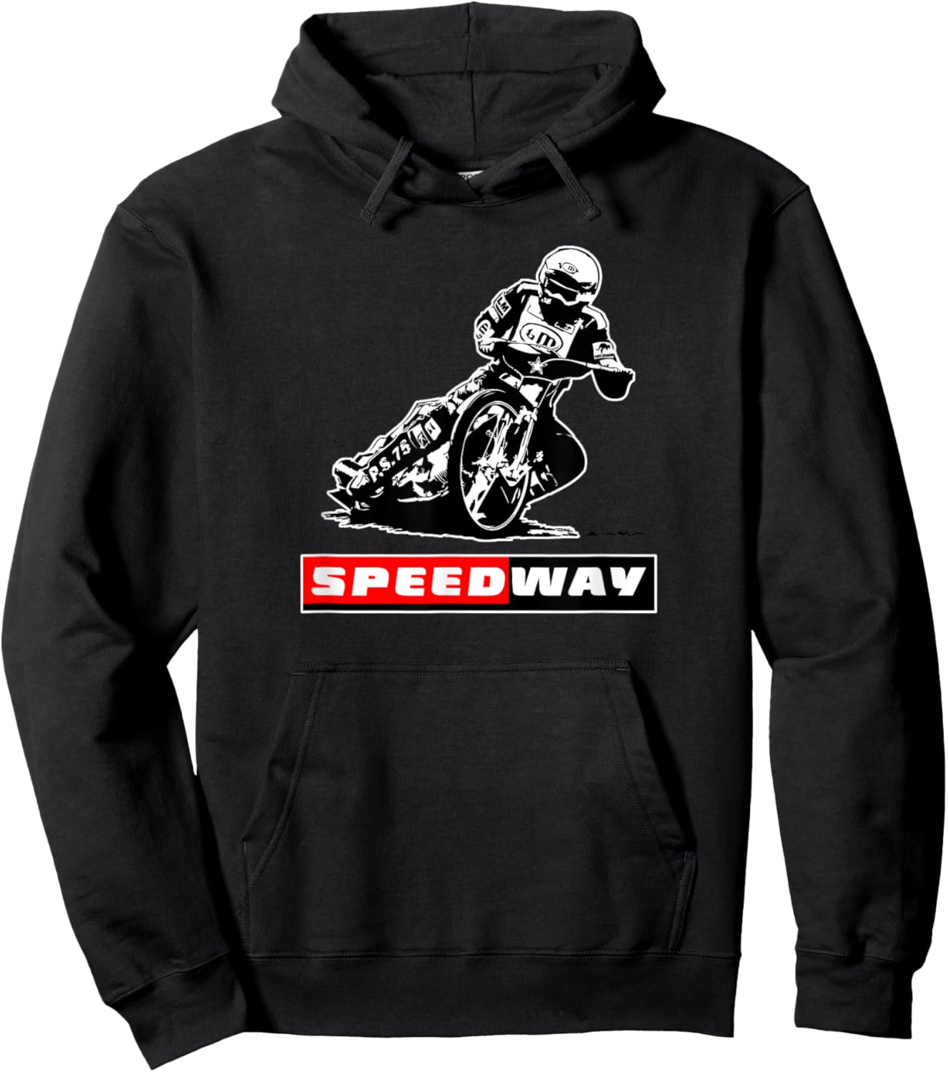 Motorbike Speedway Track Sports Motorcycle Racing Hoodie - Hoodie | Black