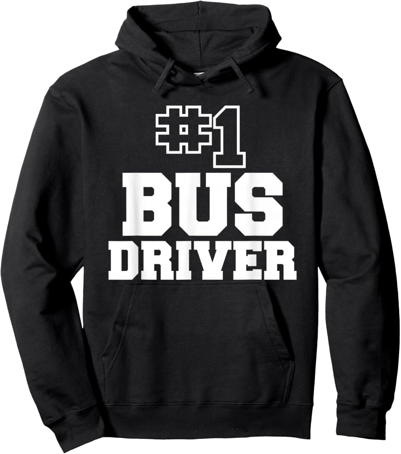 #1 Bus Driver Number One School Transportation Transit Hoodie - Hoodie | Black