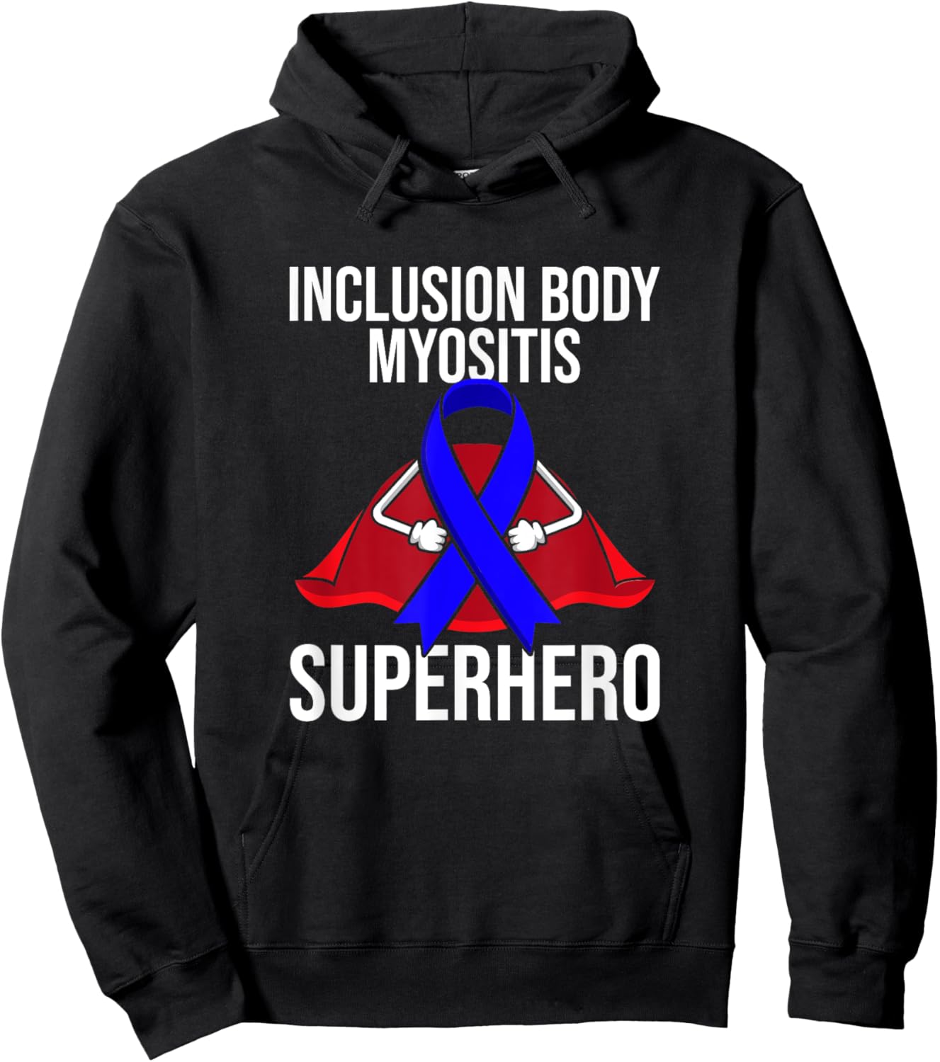 Inclusion Body Myositis Superhero Survivor Warrior Fighter Hoodie - Hoodie | Black