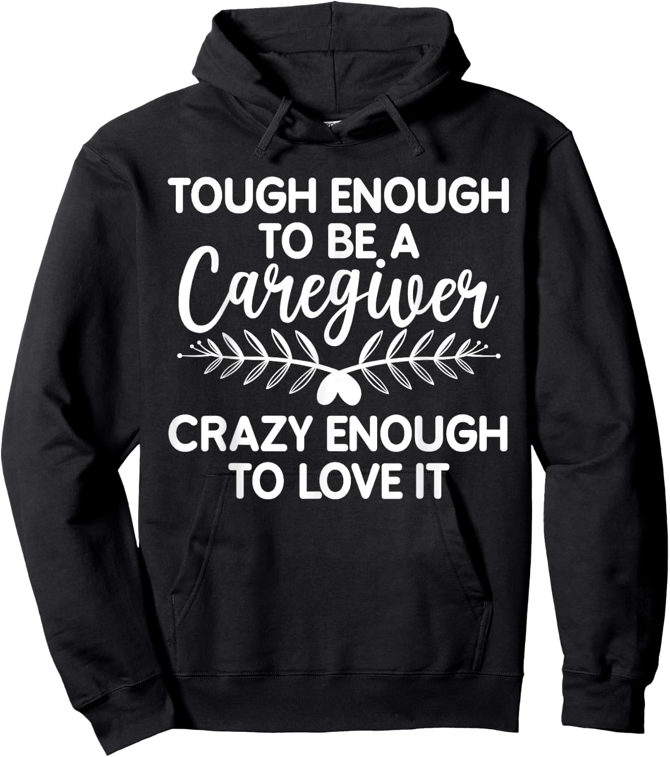 Funny Caregiver Art Men Girls Caregiving Caregiver Hoodie - Hoodie | Black