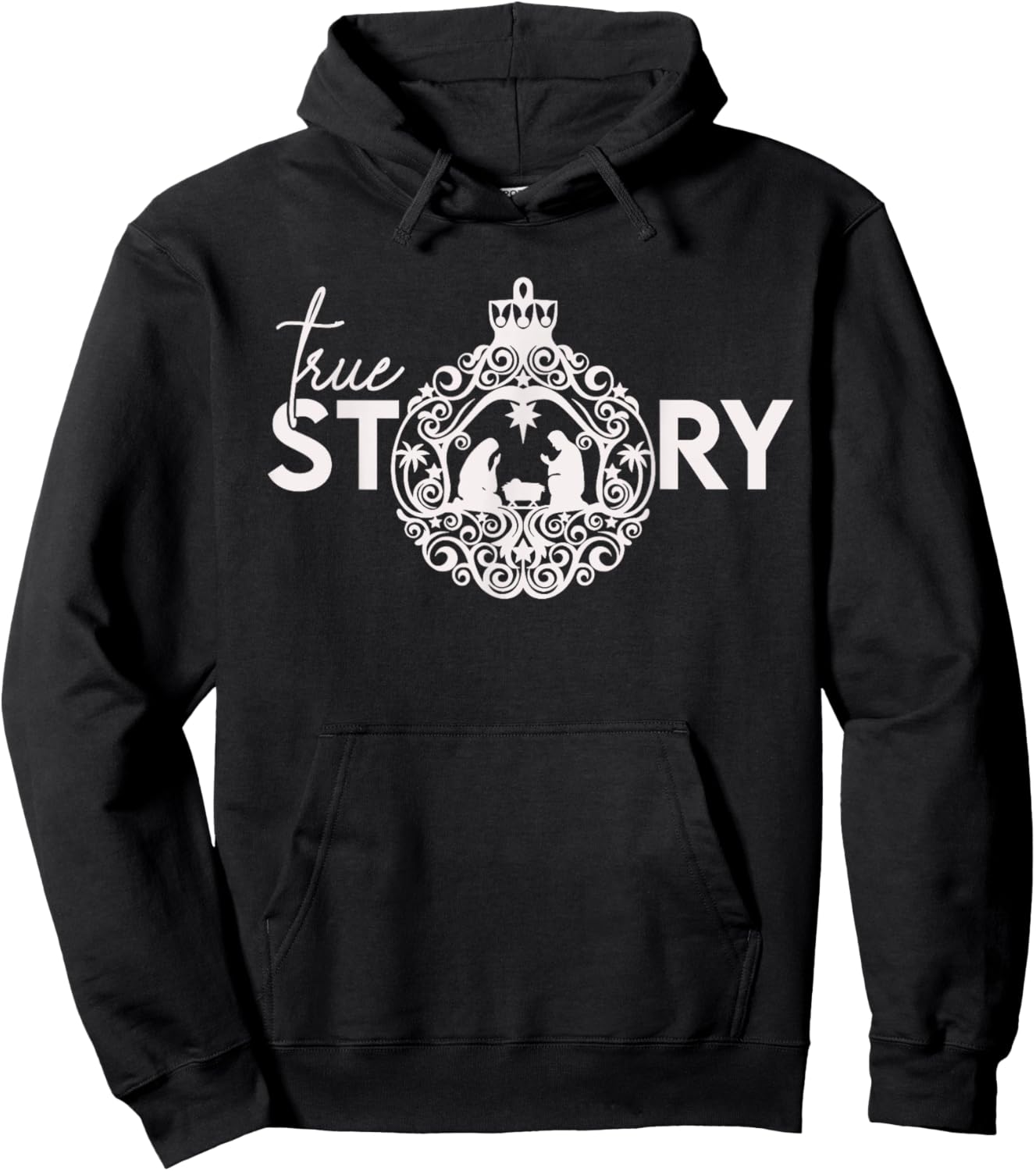 True Christian Nativity Story, the Christmas Story Hoodie - Hoodie | Black