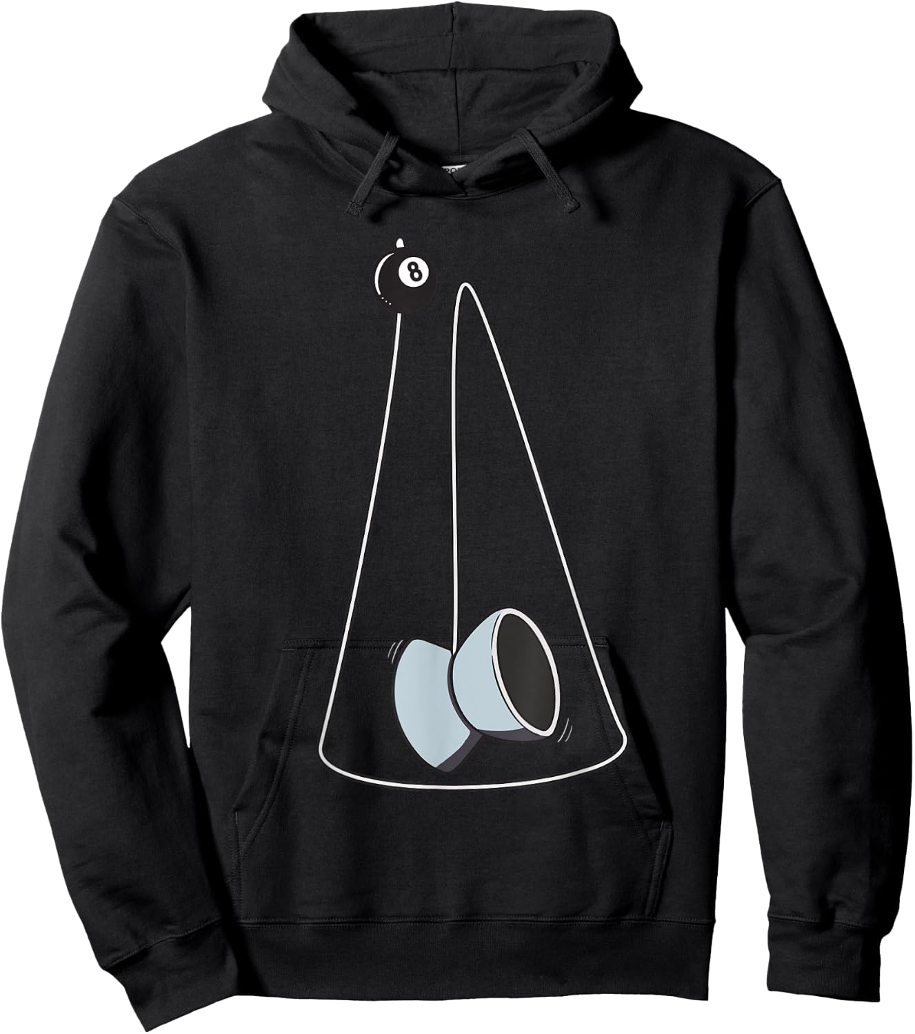 Yoyo Cradle Hands-Free Yo-Yo Hoodie - Hoodie | Black