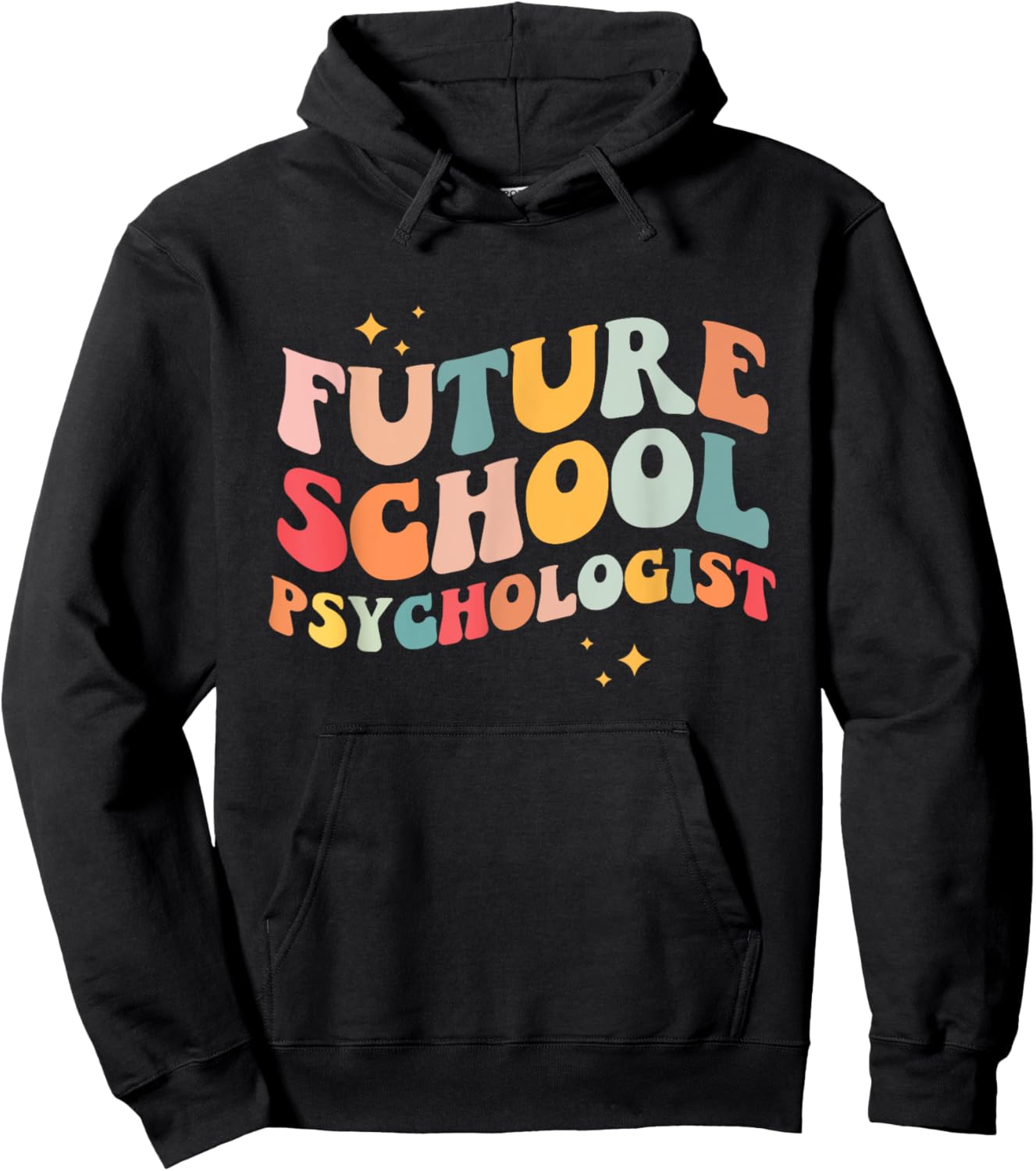 Future School Psychologist Groovy Retro Teacher Appreciation Women Hoodie - Hoodie | Black