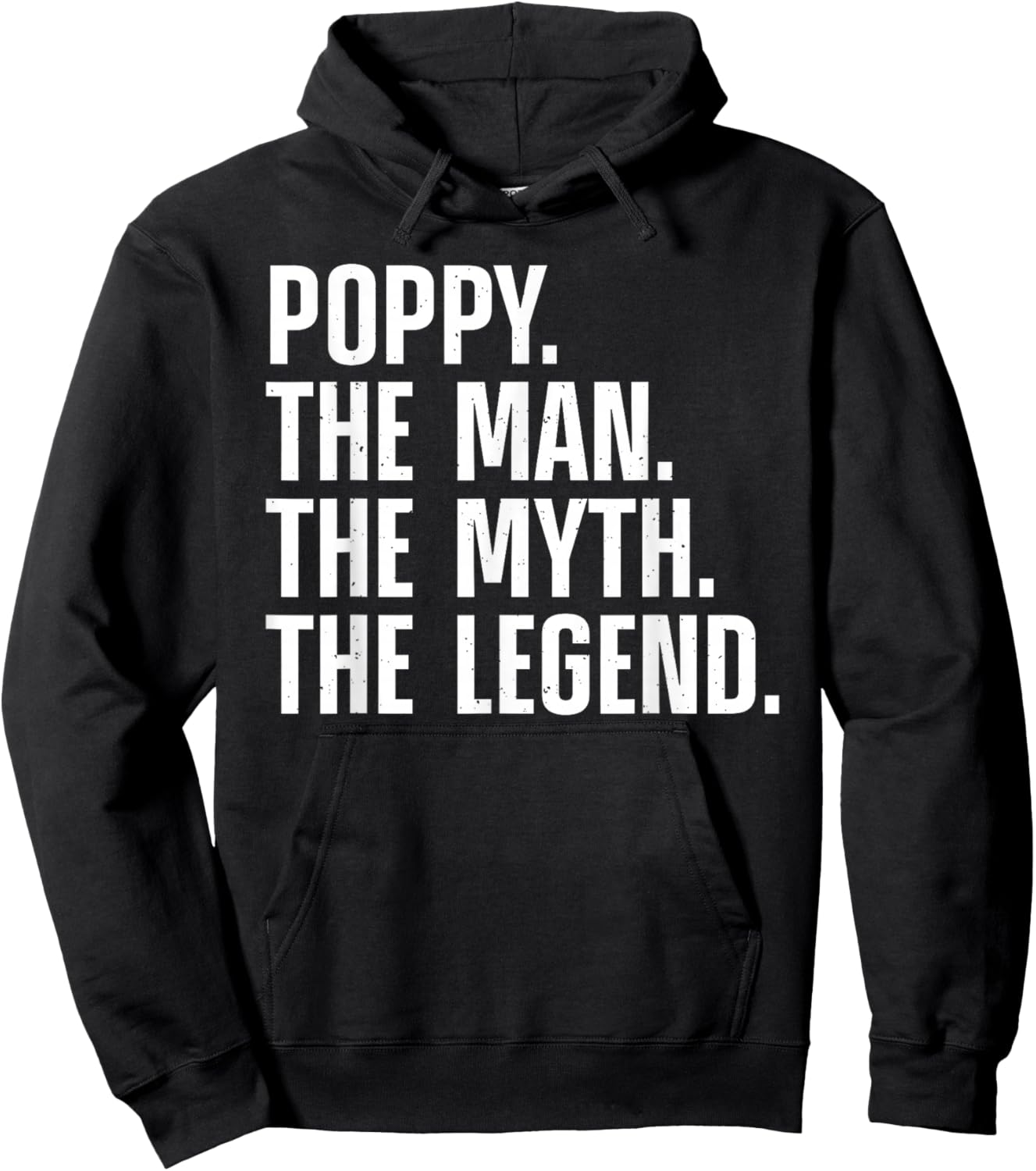 Poppy Design For Grandpa Grandfather From Grandkids Poppy Hoodie - Hoodie | Black