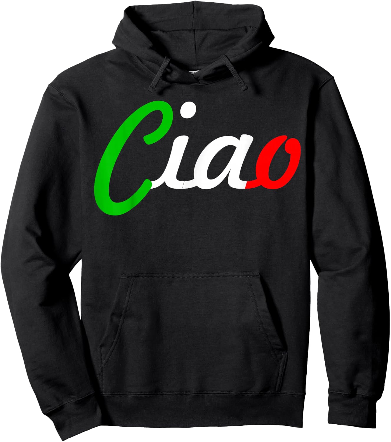 Ciao Italian Greeting | Italy Lover Language Gift Hoodie - Hoodie | Black