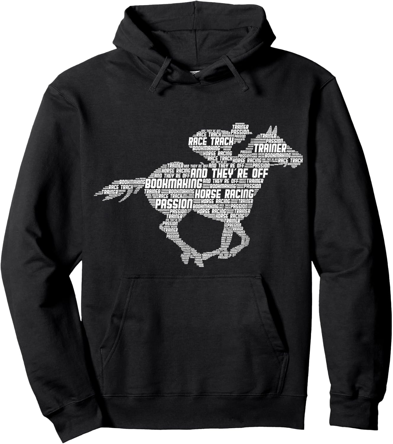 Horse Racing Jockey Derby Men Hoodie - Hoodie | Black