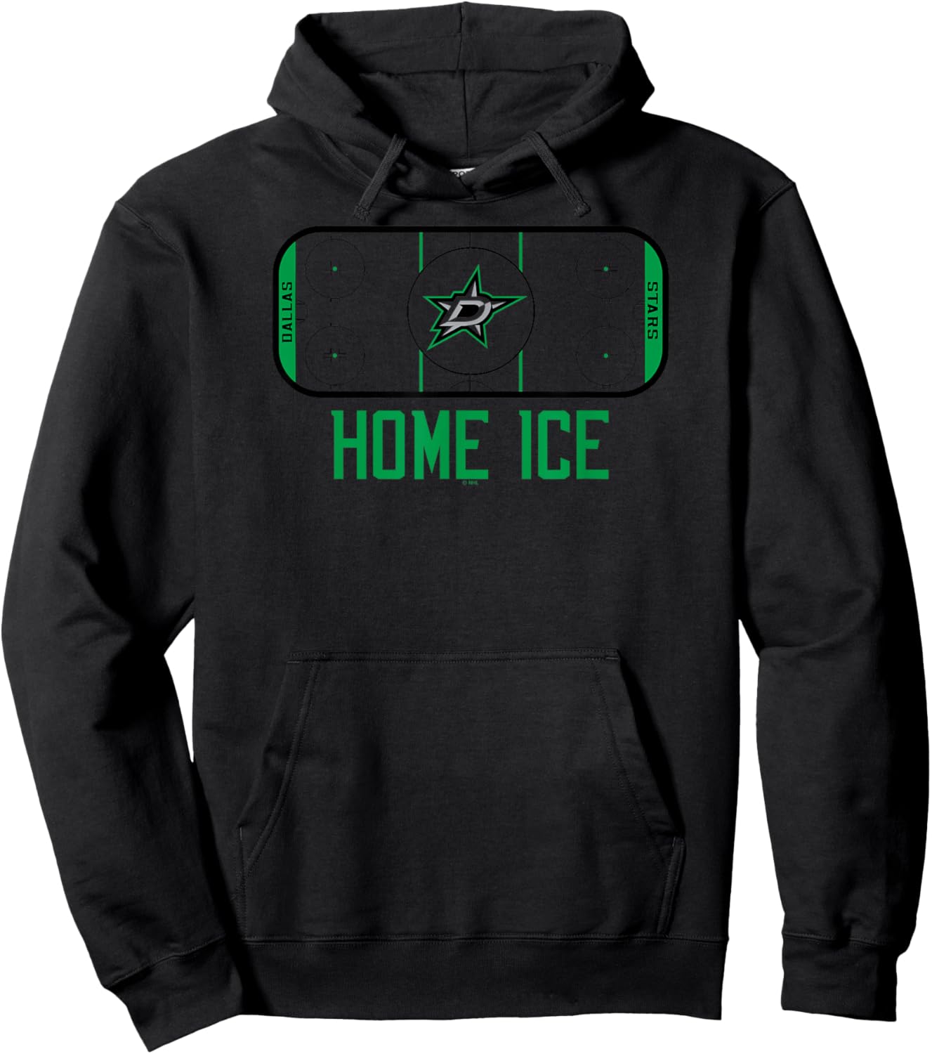Dallas Stars Home Ice White Officially Licensed Hoodie - Hoodie | Black