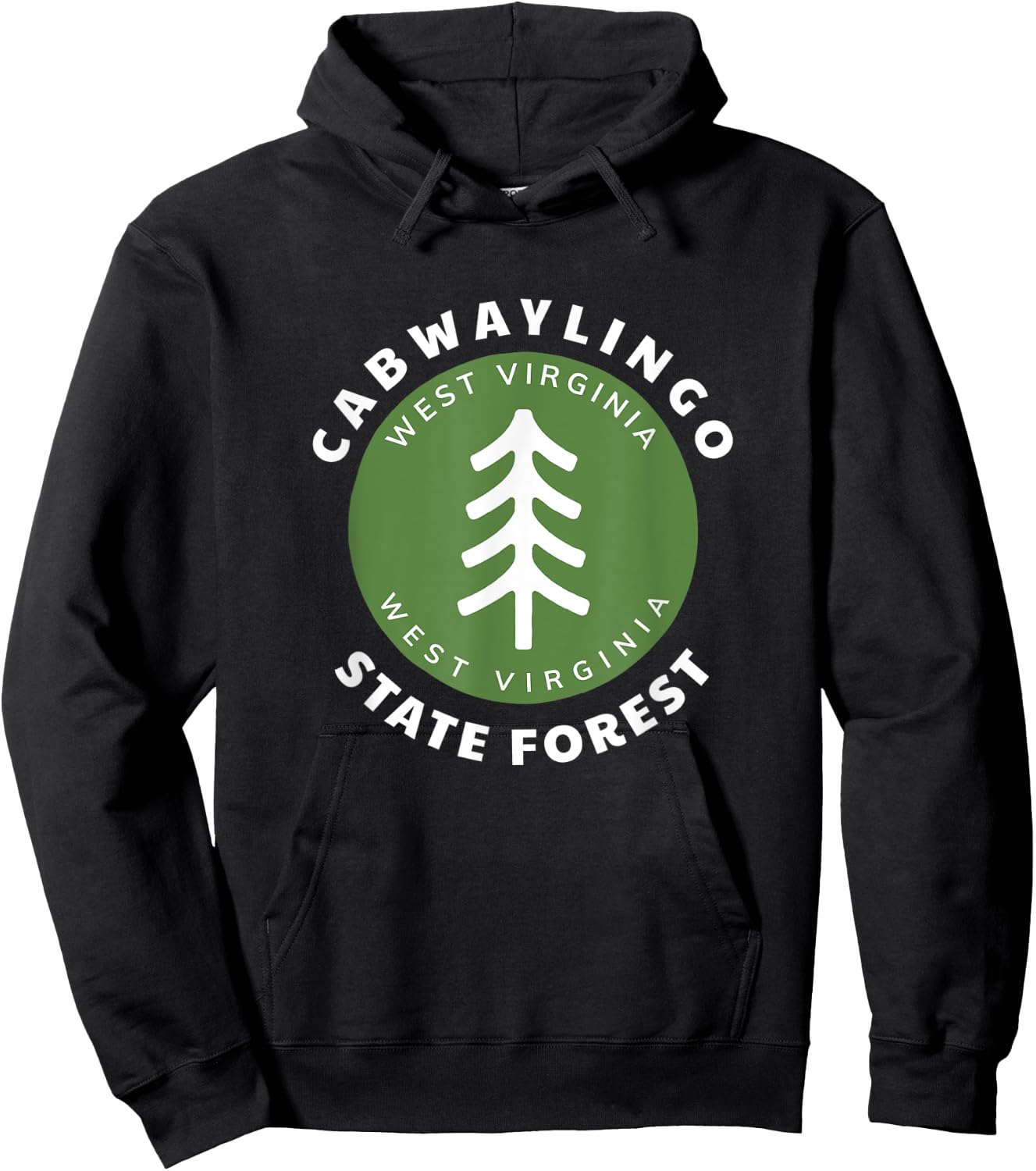 Cabwaylingo State Forest West Virginia Vacation Souvenir WV Hoodie - Hoodie | Black