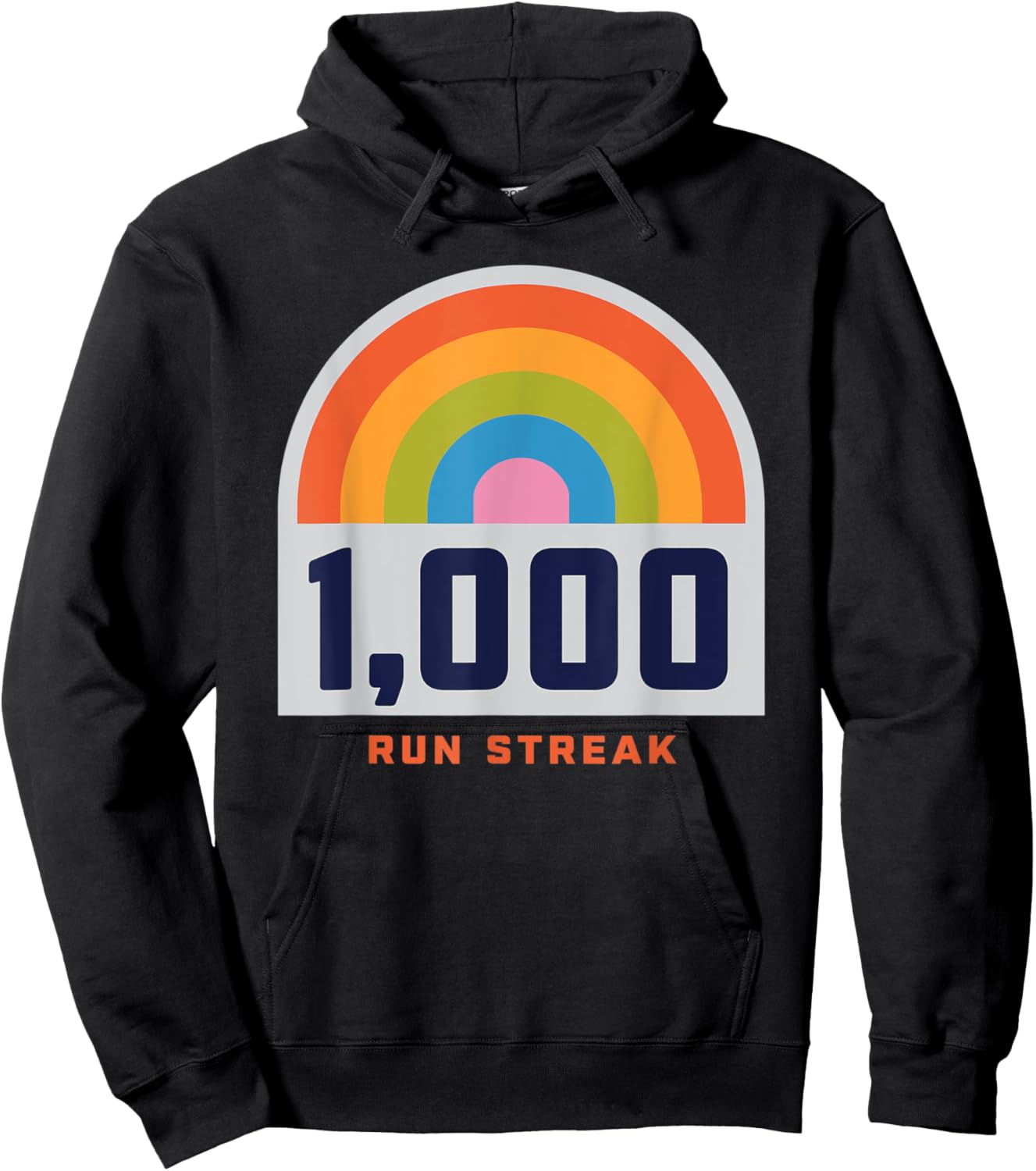 Run Streak Run Streaker 1,000 Days of Running Comma Day Hoodie - Hoodie | Black