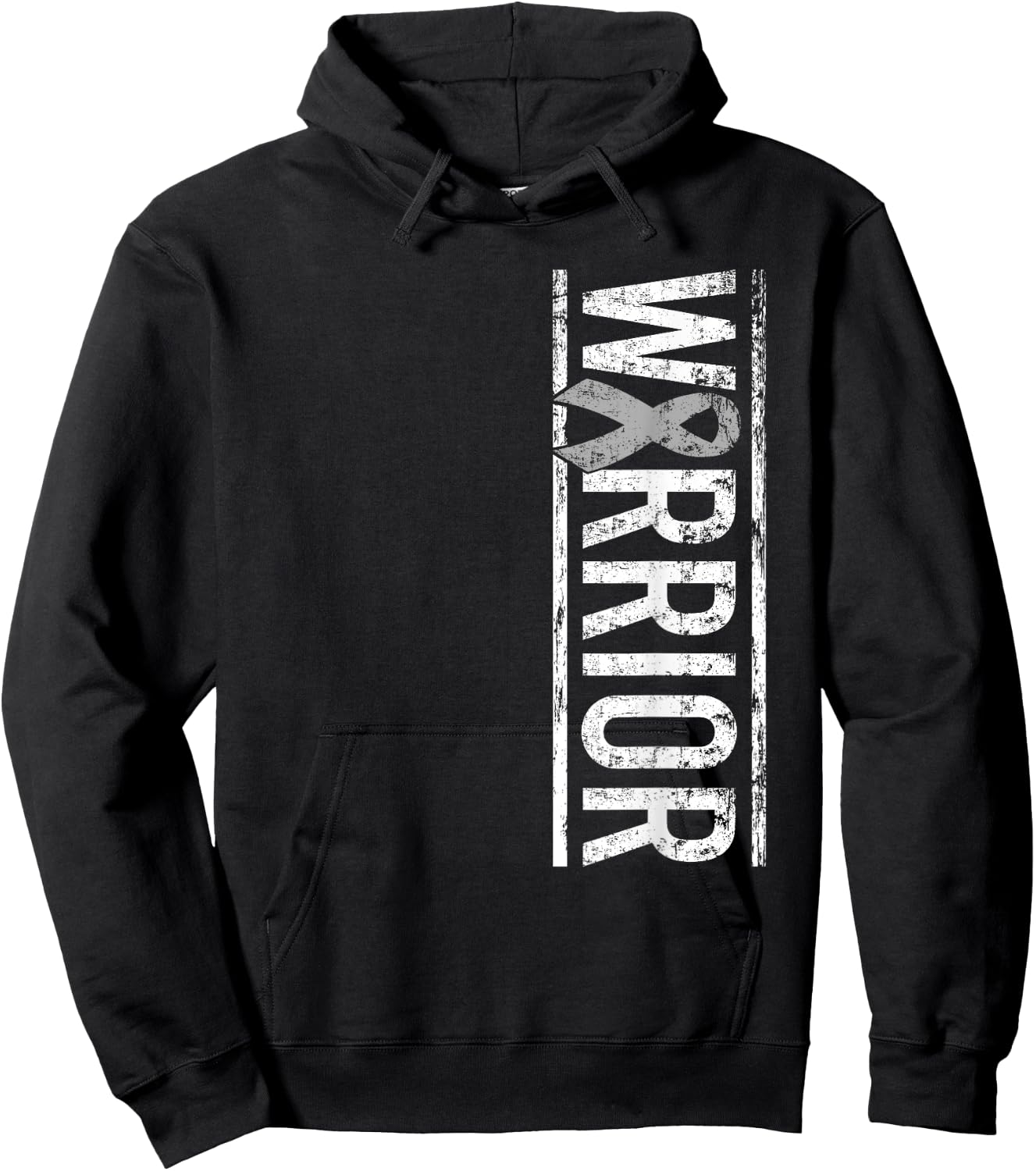 Brain Cancer Warrior - Brain Tumor Awareness Ribbon Hoodie - Hoodie | Black