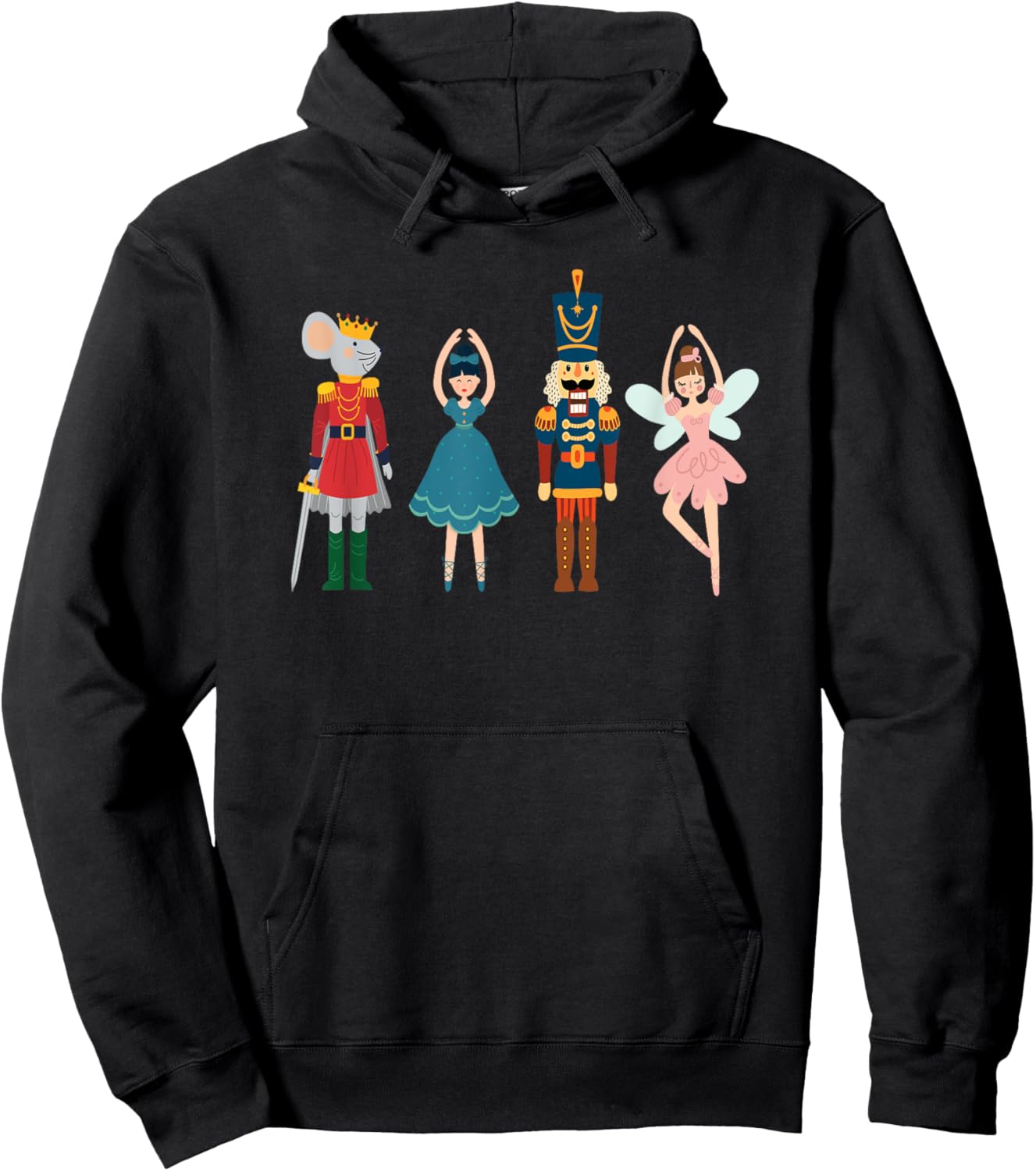 Mouse King Sugar Plums Fairy Clara Christmas Nutcracker Hoodie - Hoodie | Black