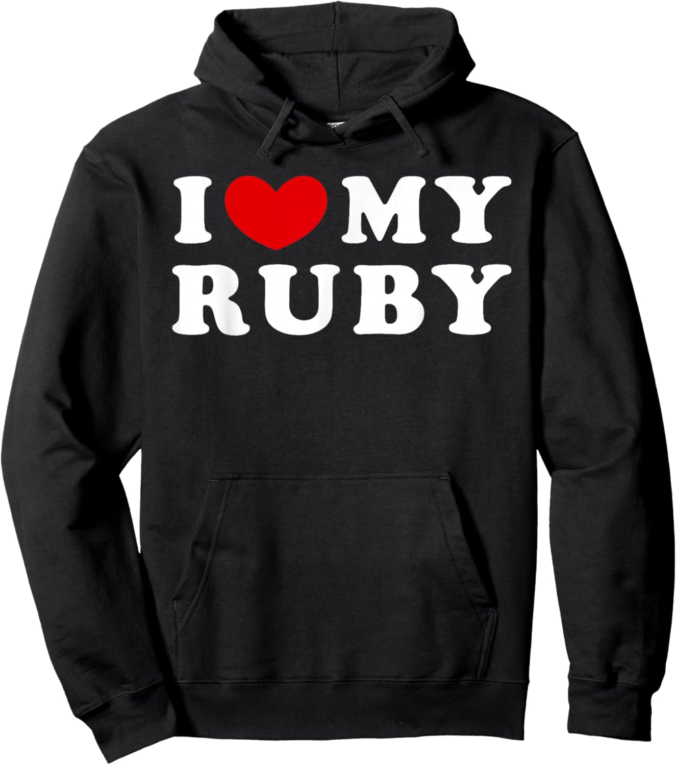 I Love My Ruby, I Heart My Ruby Hoodie - Hoodie | Black
