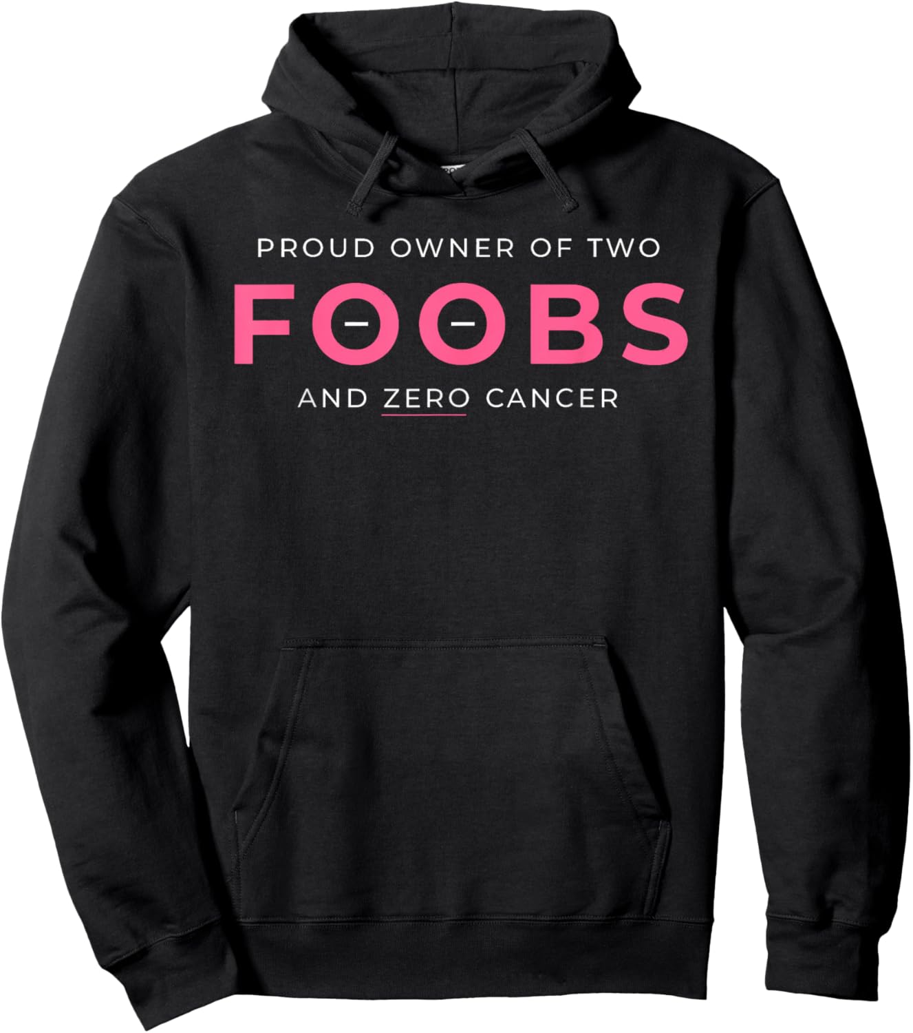 Breast Cancer Reconstruction Mastectomy Proud Owner Of Two F Hoodie - Hoodie | Black
