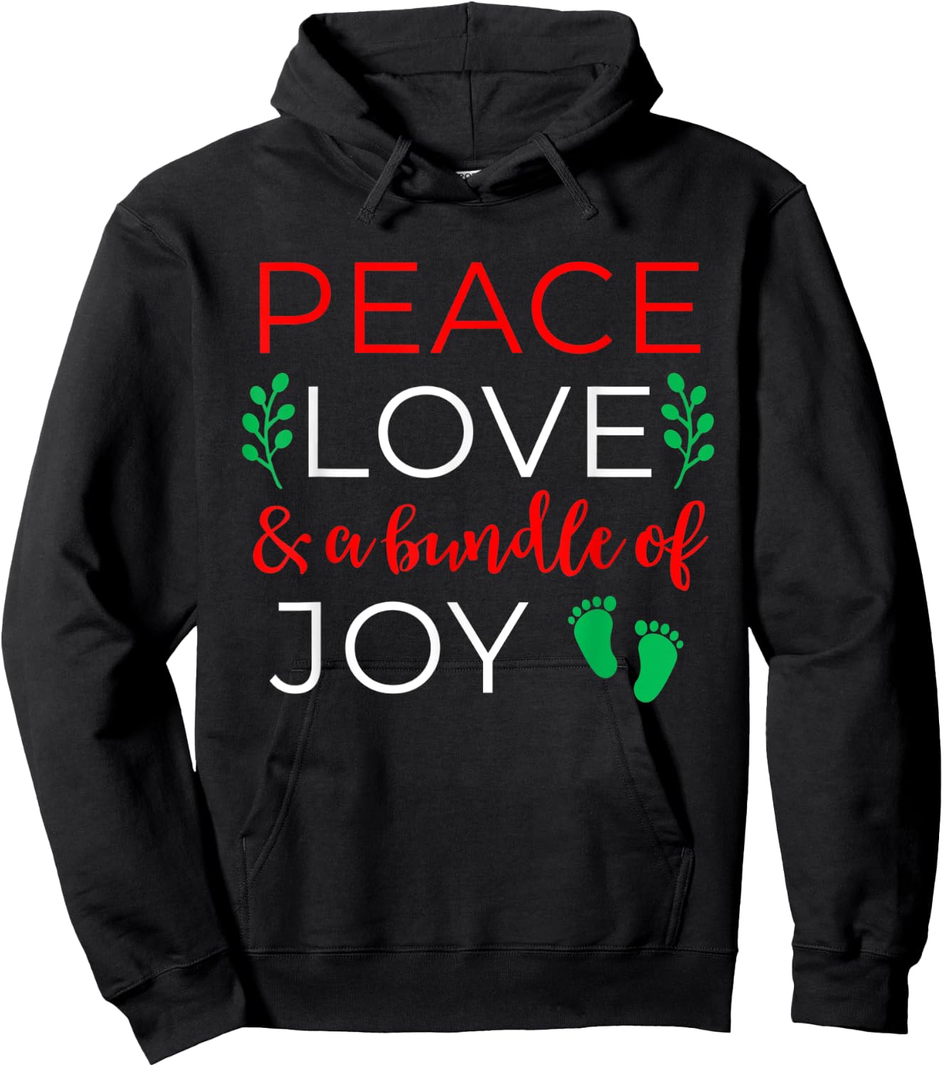 Christmas Pregnancy Announcement Shirt Couples Baby Reveal Hoodie - Hoodie | Black