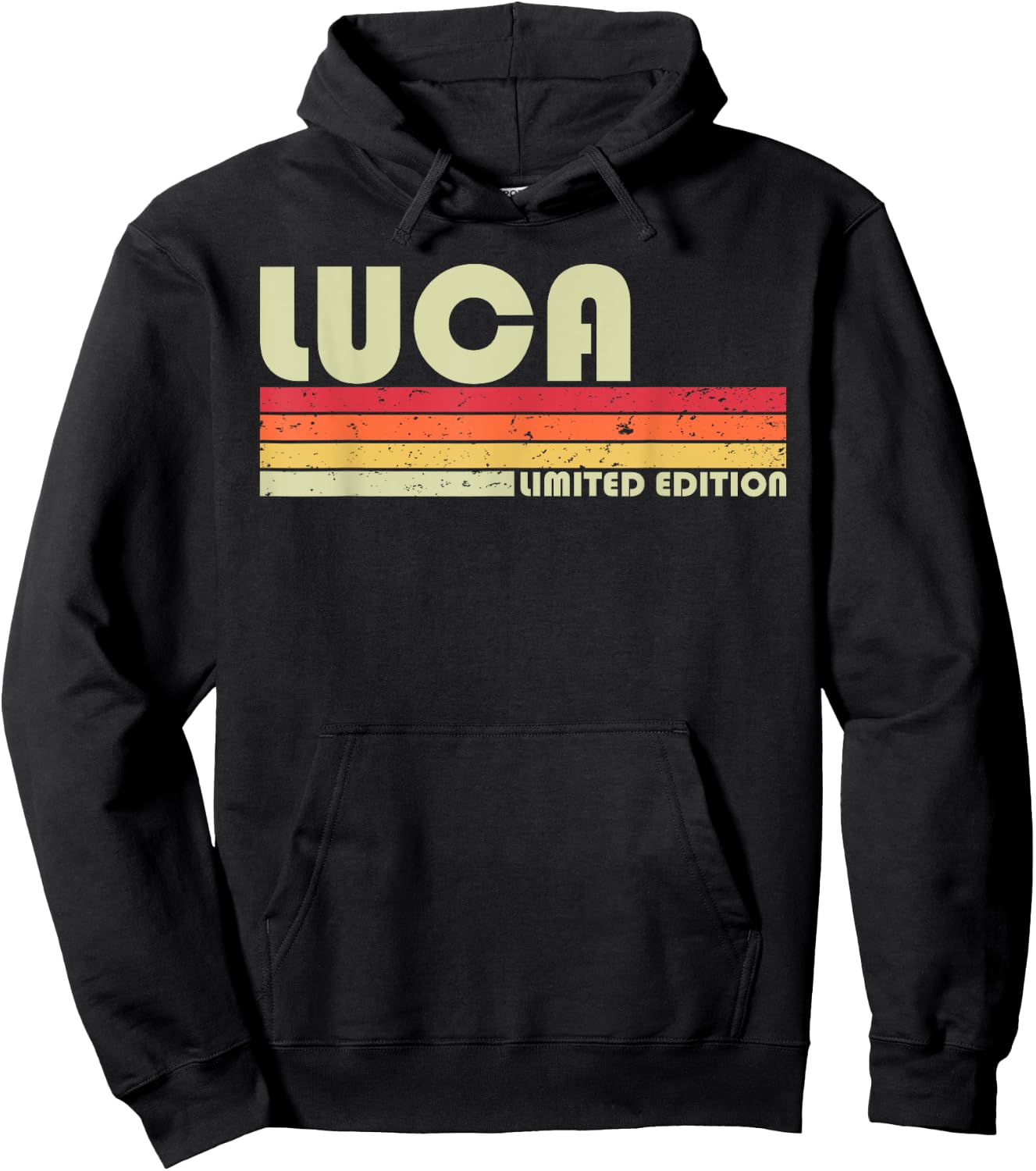 LUCA Gift Name Personalized Funny Retro Vintage Birthday Hoodie - Hoodie | Black