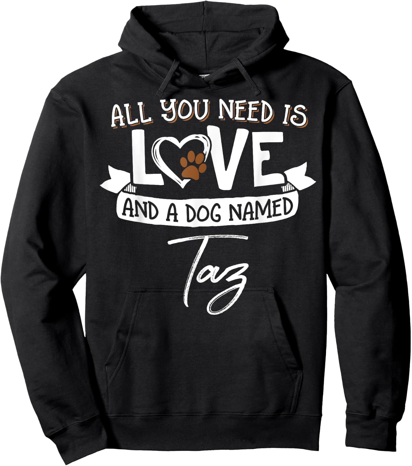 Cute Dog Named Taz Shirt and Men Hoodie - Hoodie | Black