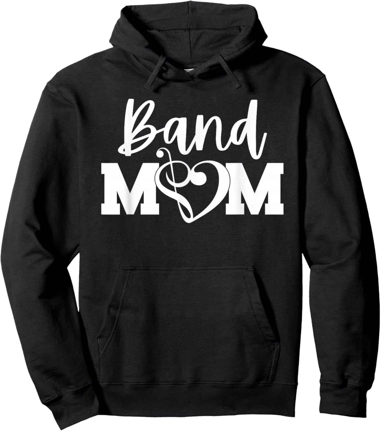 Band Mom Proud Band Mom Musical Marching Band Trumpet Hoodie - Hoodie | Black