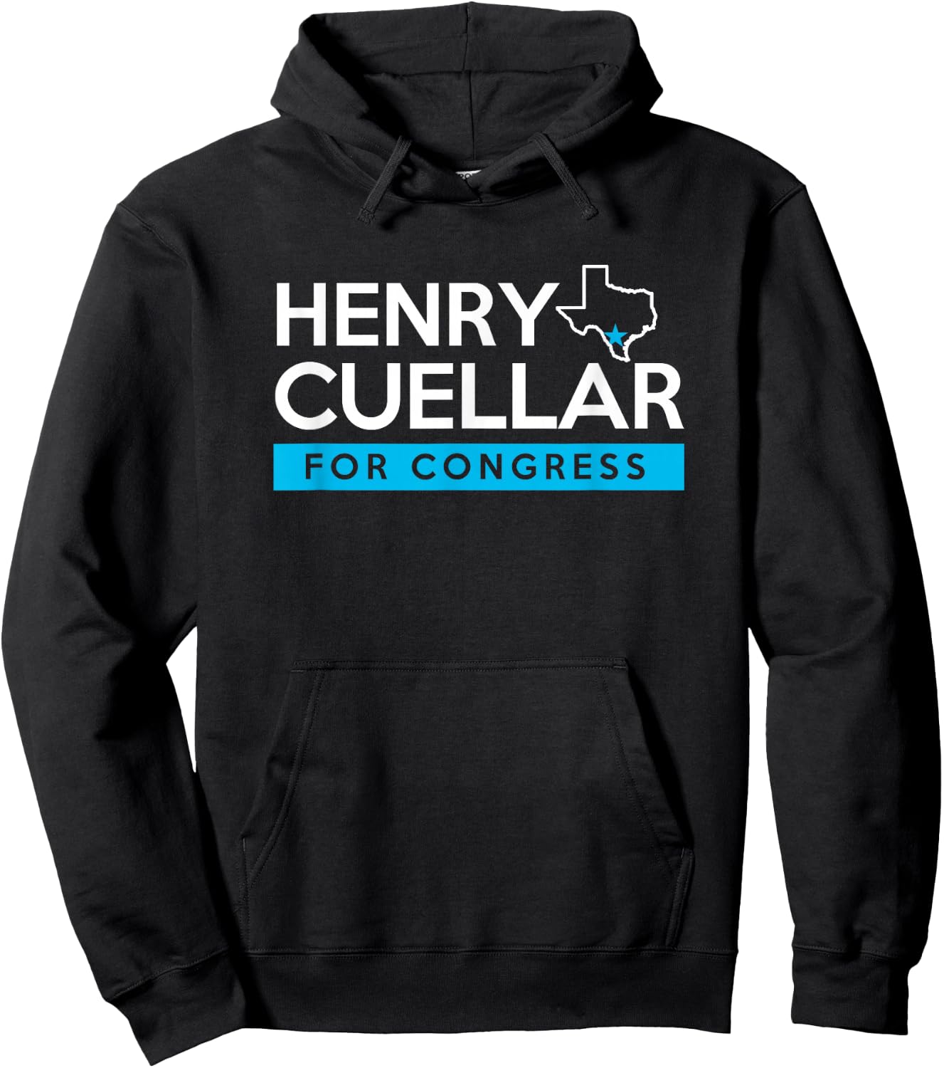 Henry Cuellar TX28 Texas for Congress Election Hoodie - Hoodie | Black