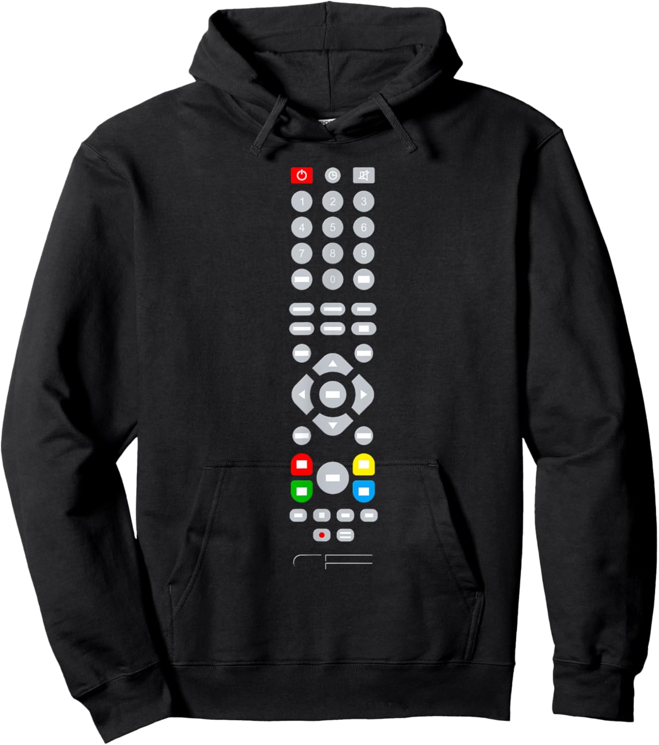 Easy Halloween Costume - TV Remote Control Hoodie - Hoodie | Black