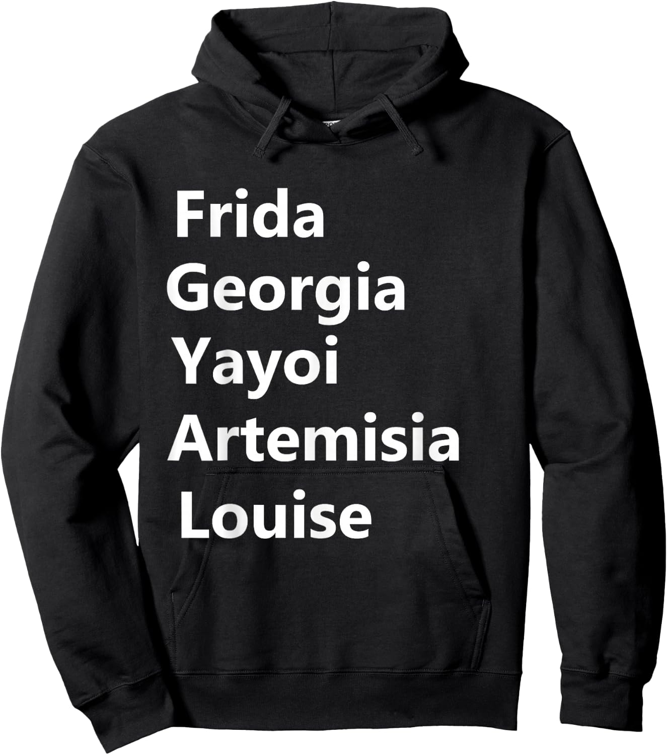 Represent Women Artist Girl Art Movement Apparel Women Artists Frida Georgia Yayoi Hoodie - Hoodie | Black
