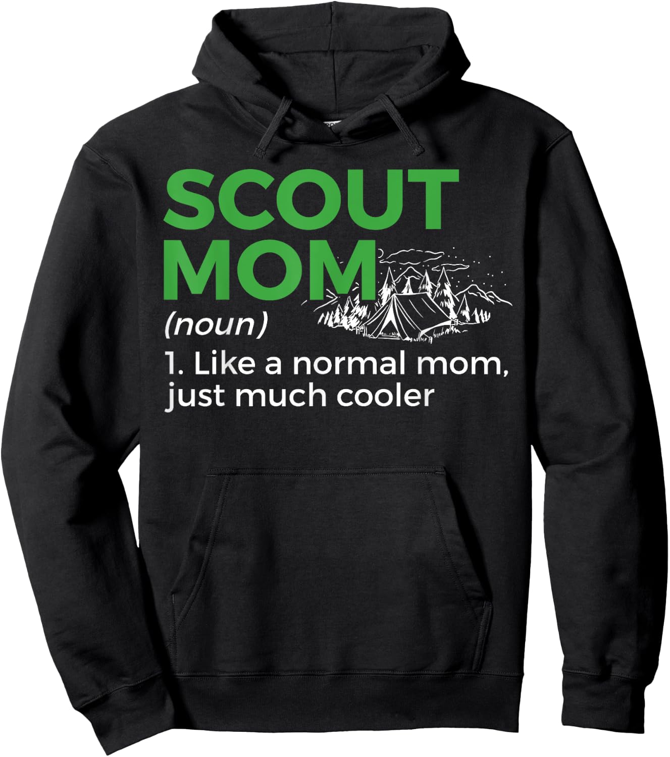 Scouting Funny Scout Mom Definition Hoodie - Hoodie | Black