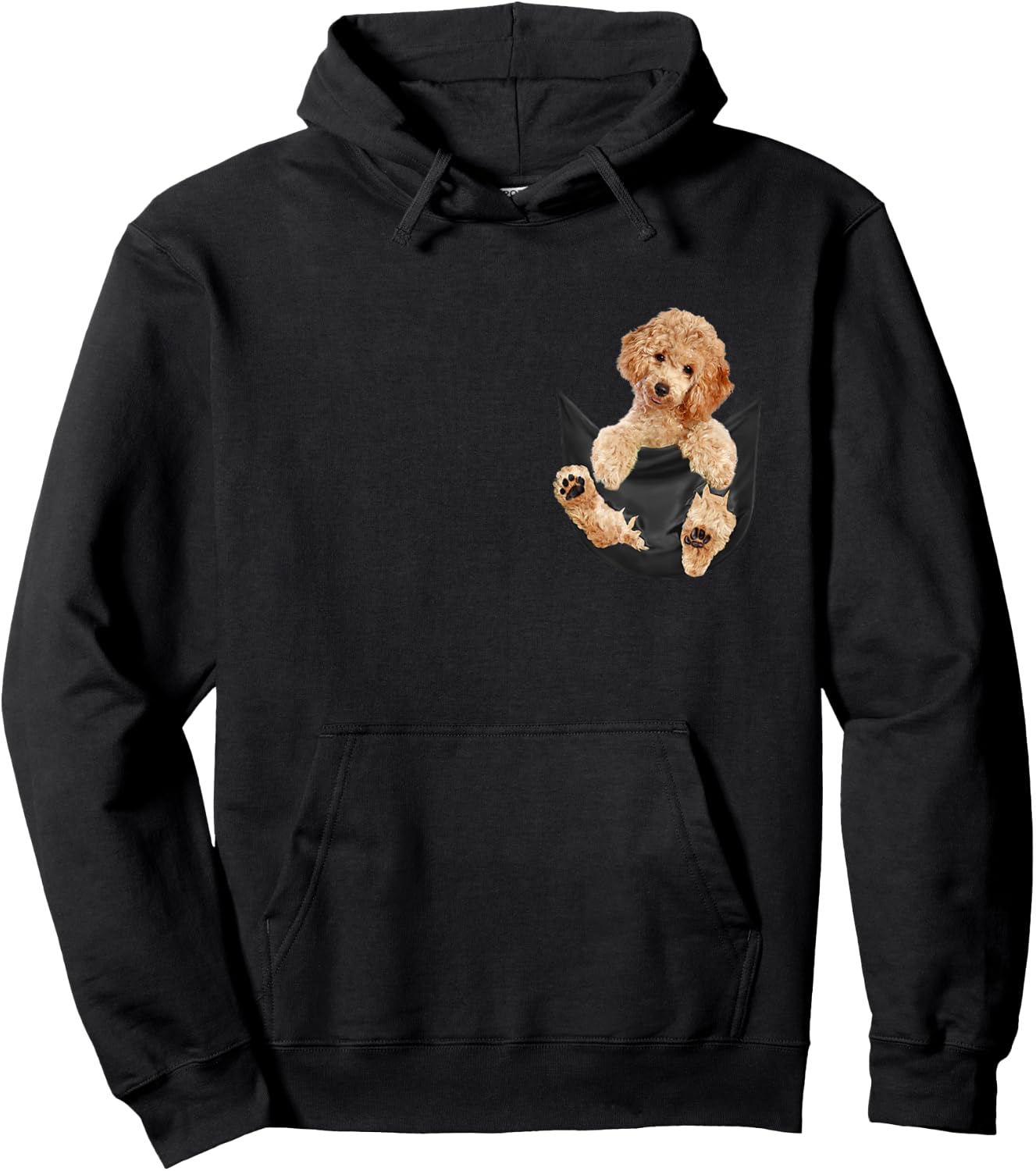 Dog Lover Gifts Poodle in Bag Women Girls Kids Hoodie - Hoodie | Black