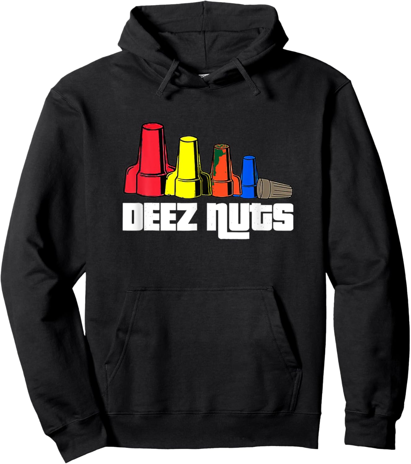 Deez Nuts Electrician Funny Women Gift Hoodie - Hoodie | Black
