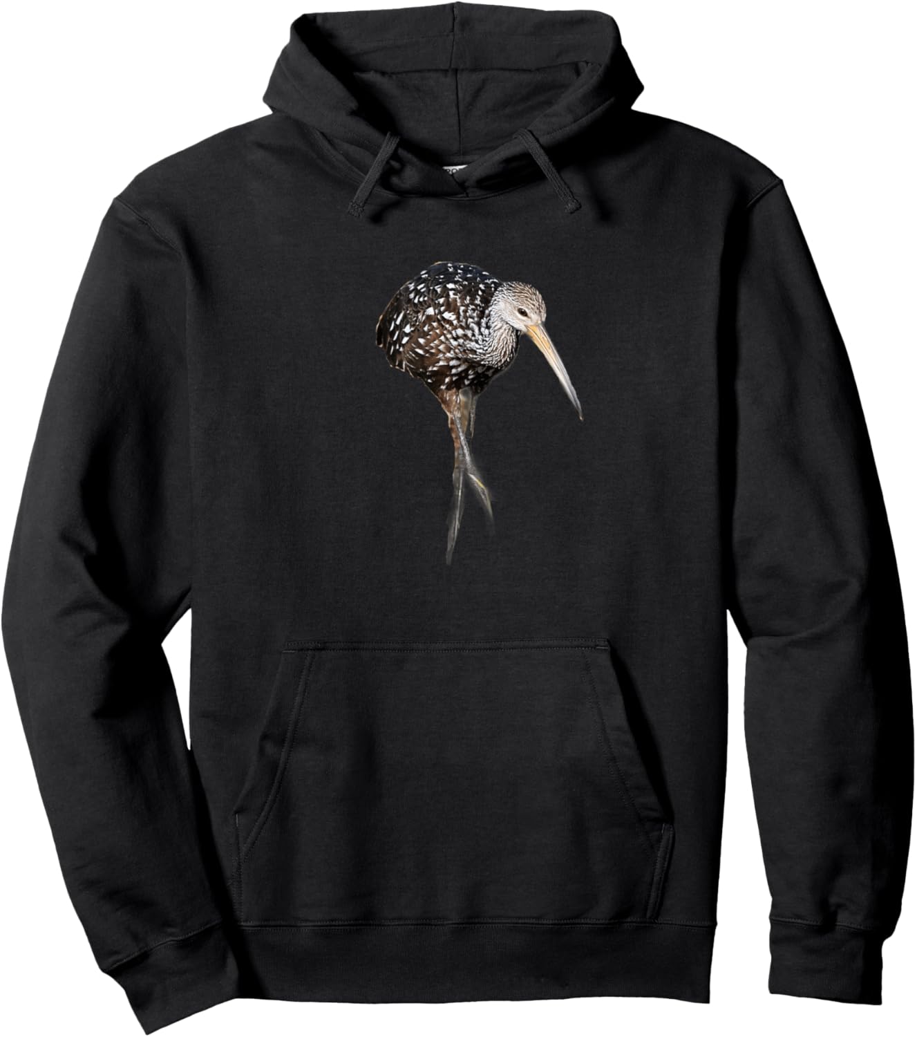 Limpkin Shorebird Art Illustration Hoodie - Hoodie | Black