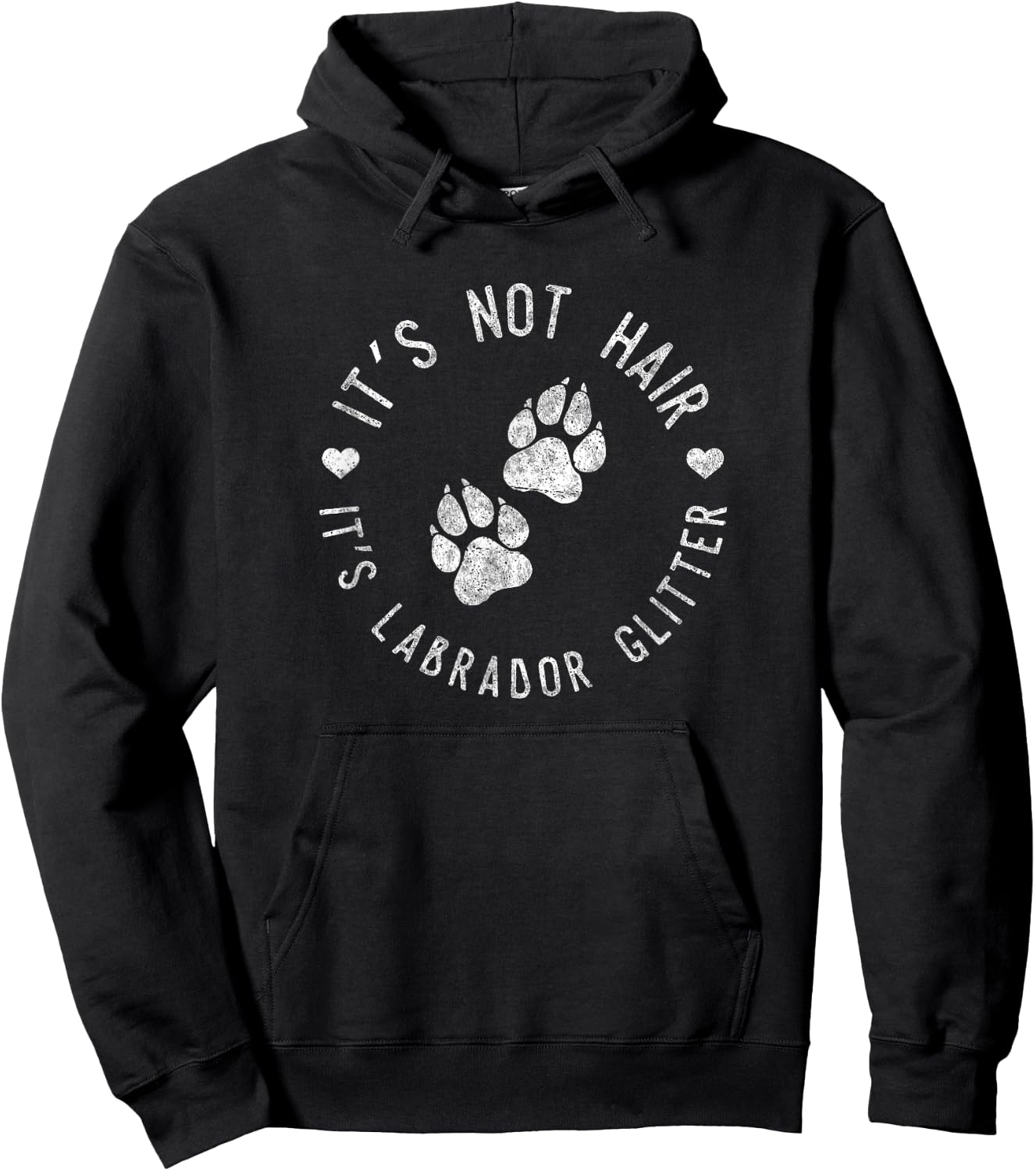 Its Not Hair Its Labrador Glitter Shirt Funny Dog Owner Gift Men Women Girls Kids Hoodie - Hoodie | Black
