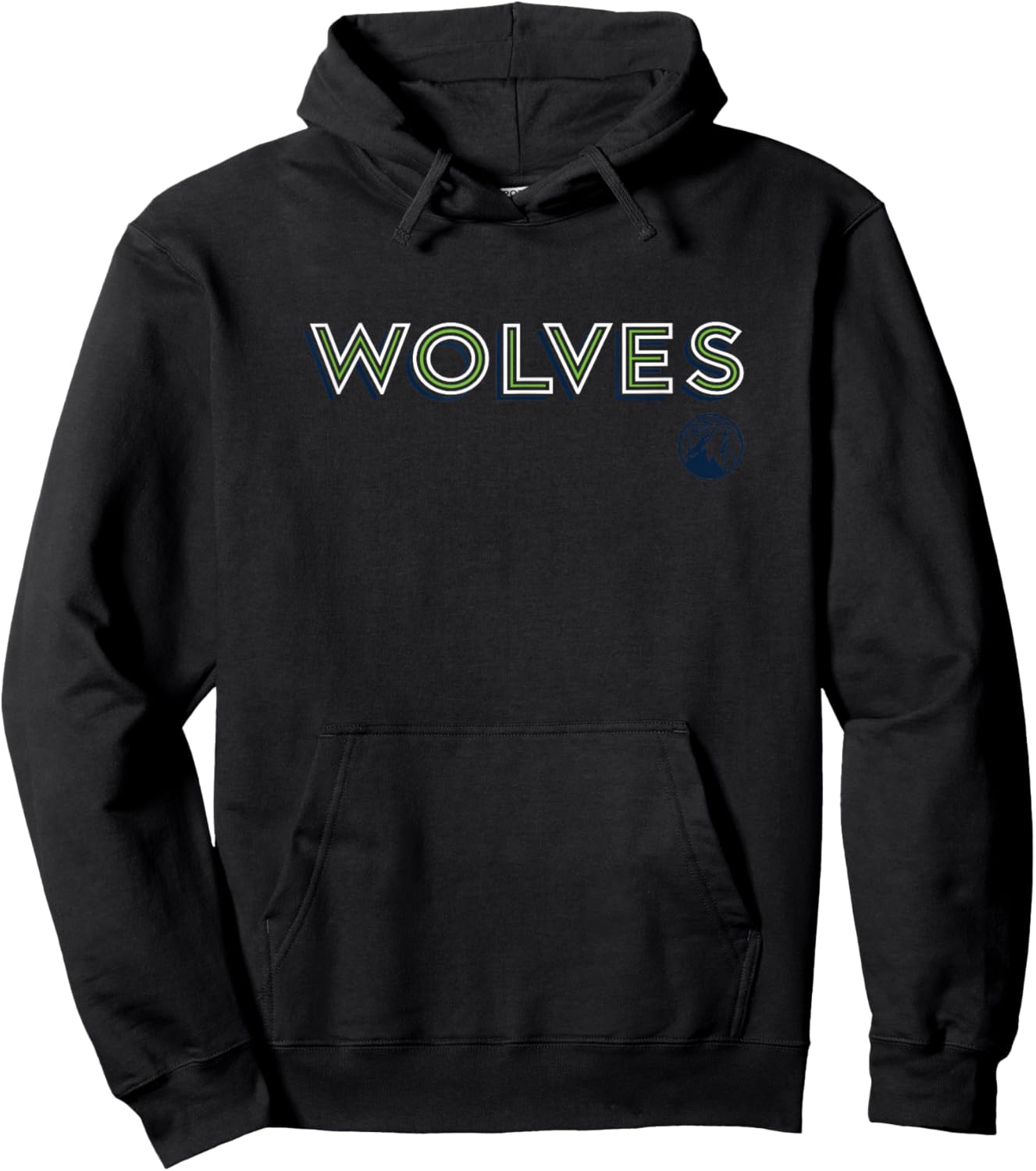 NBA - Minnesota Timberwolves City Workmark Logo Blue Hoodie - Hoodie | Black