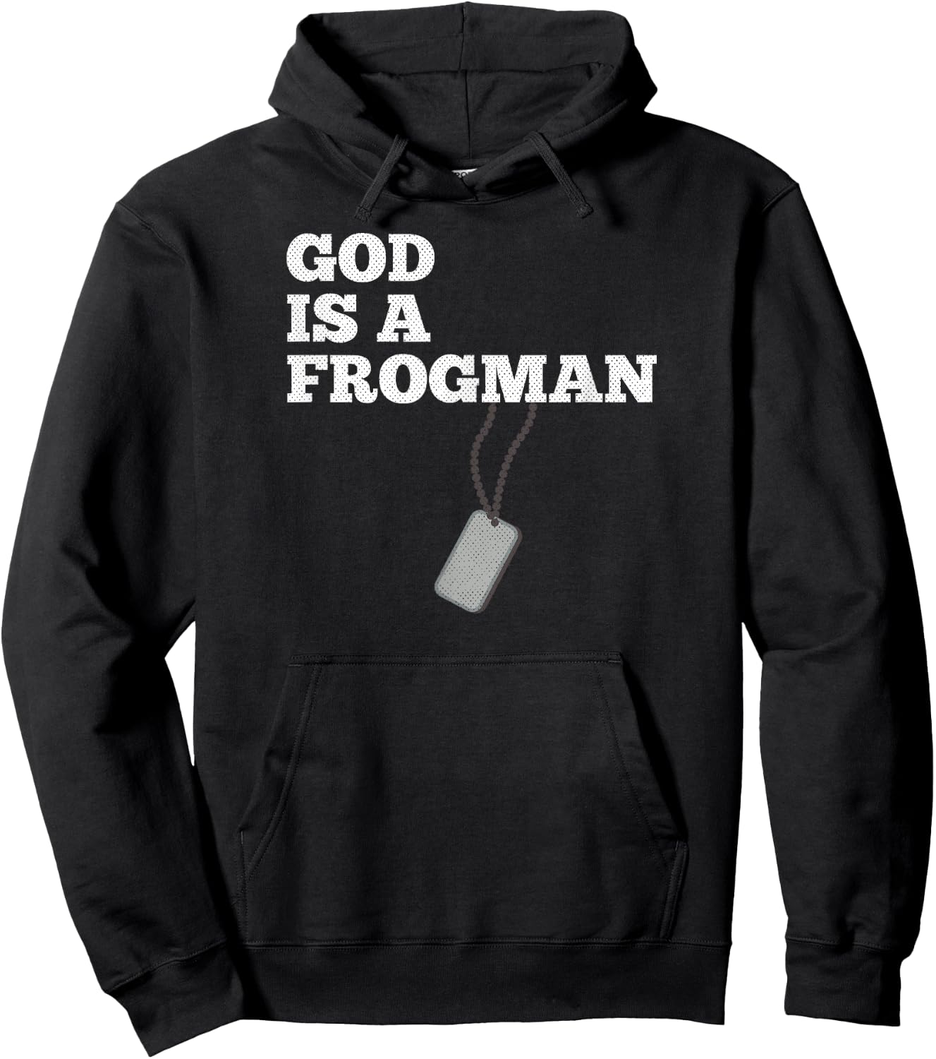God is A Frogman Military Deployment Hoodie - Hoodie | Black