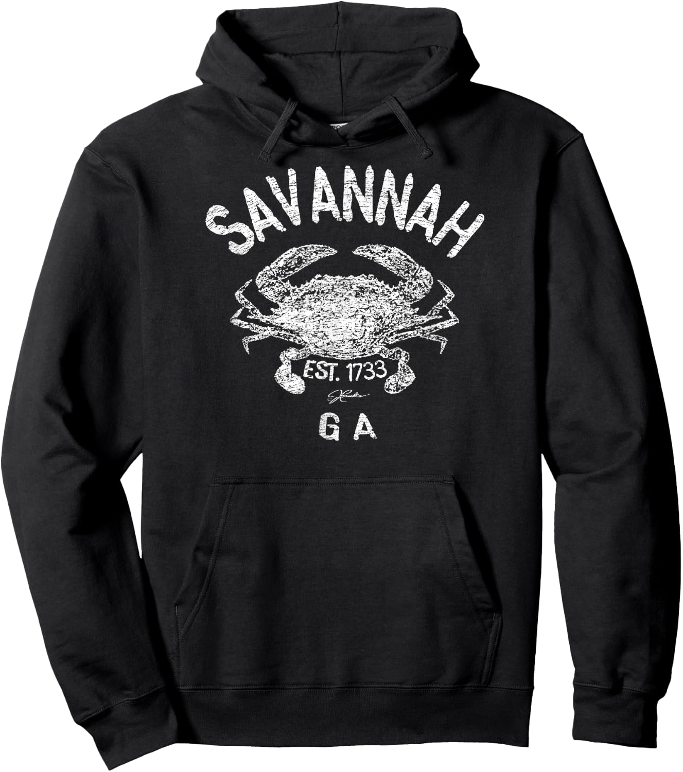 JCombs: Savannah, GA, Atlantic Blue Crab Hoodie - Hoodie | Black
