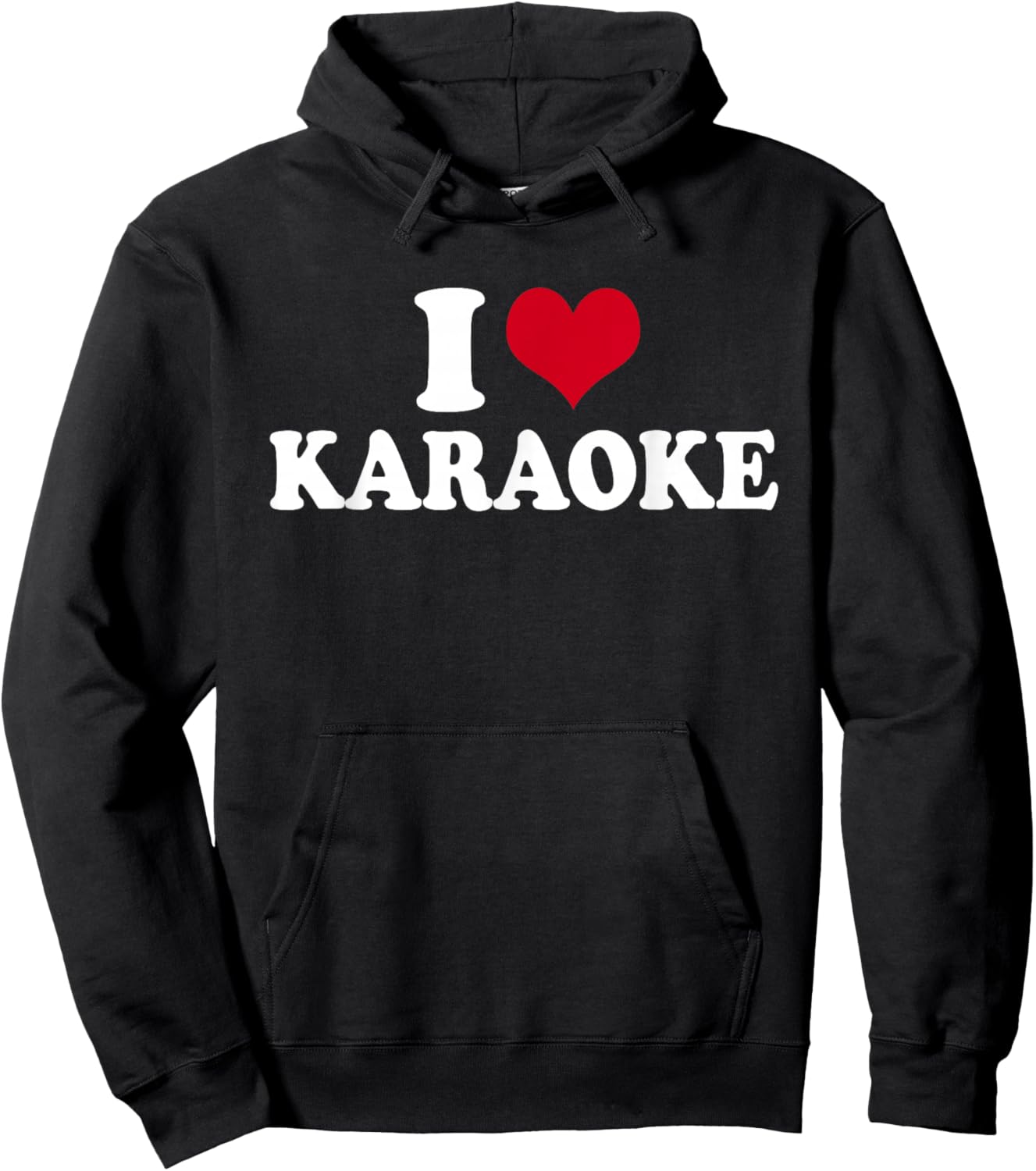 I Love Karaoke Hoodie - Hoodie | Black