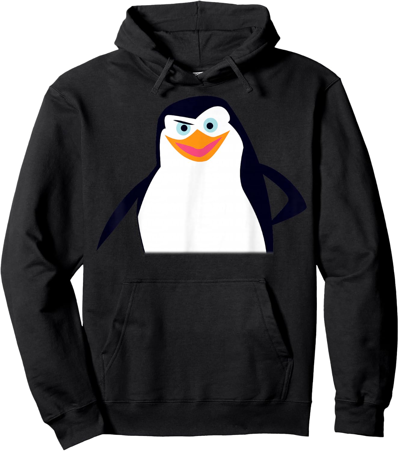 Madagascar Skipper Large Face Portrait Hoodie - Hoodie | Black