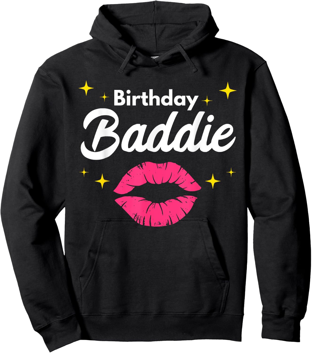 Birthday Baddie Birthday Squad Funny Baddie Hoodie - Hoodie | Black